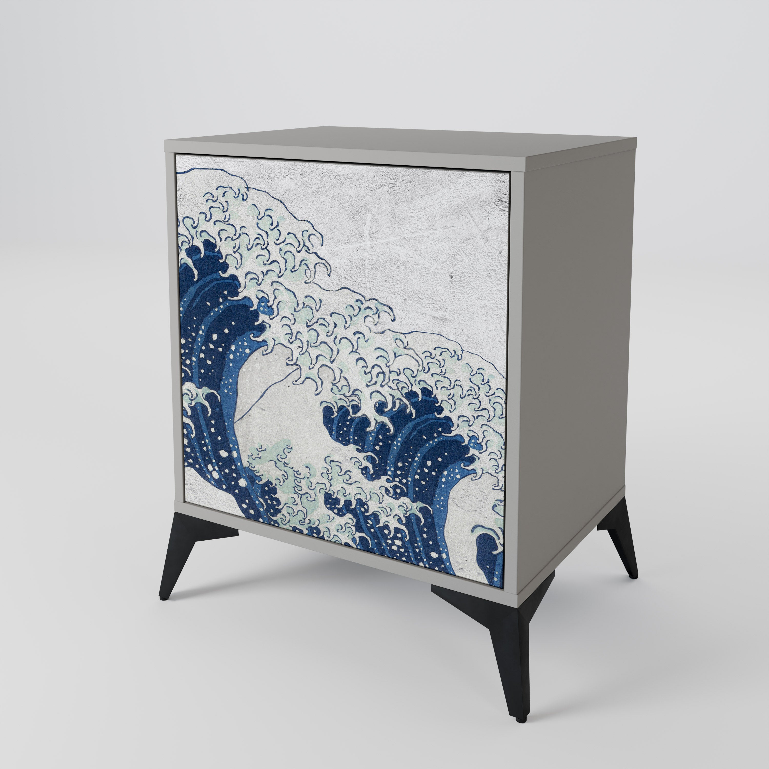 THE GREAT WAVE AT KANAGAWA 1-Door Sideboard