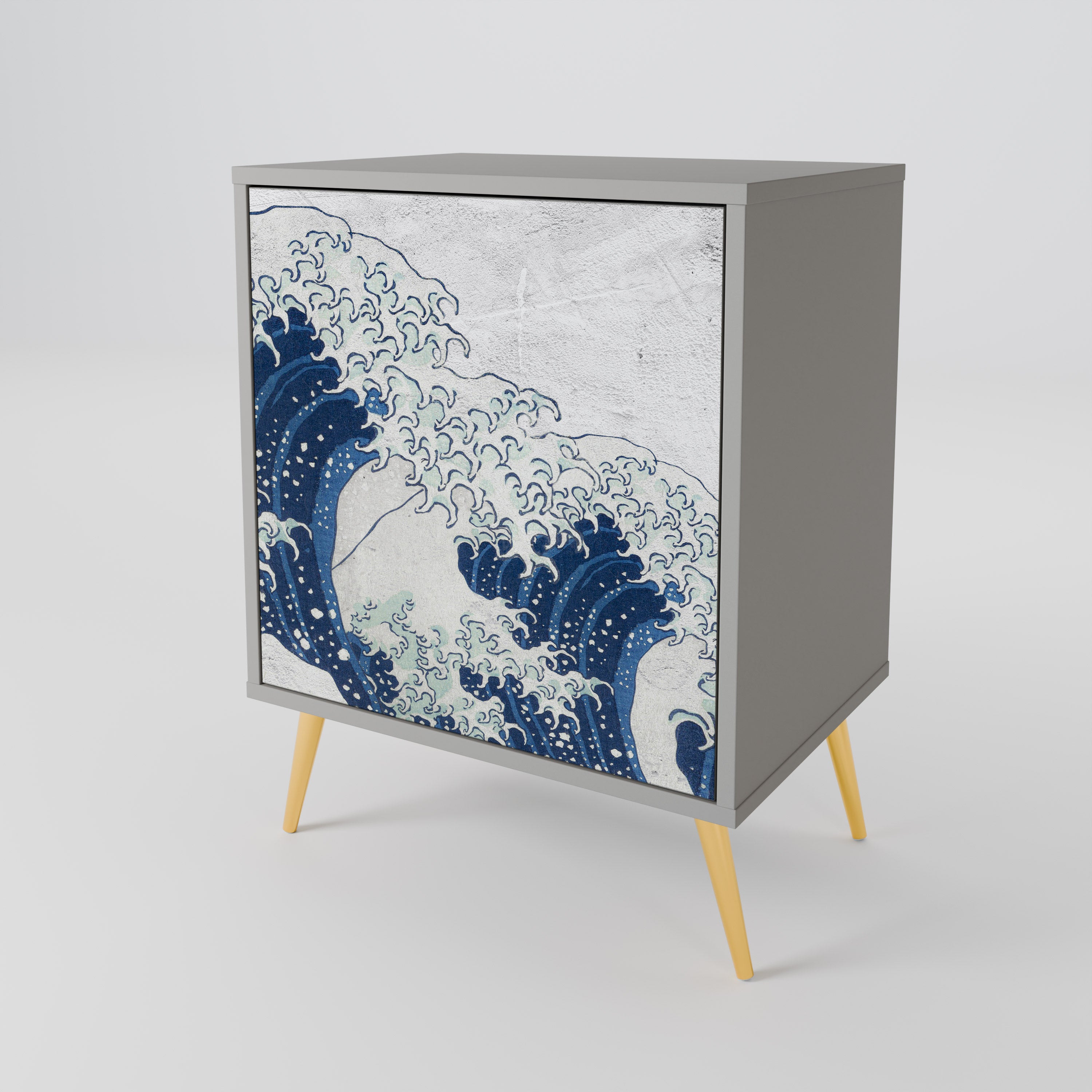 THE GREAT WAVE AT KANAGAWA 1-Door Sideboard