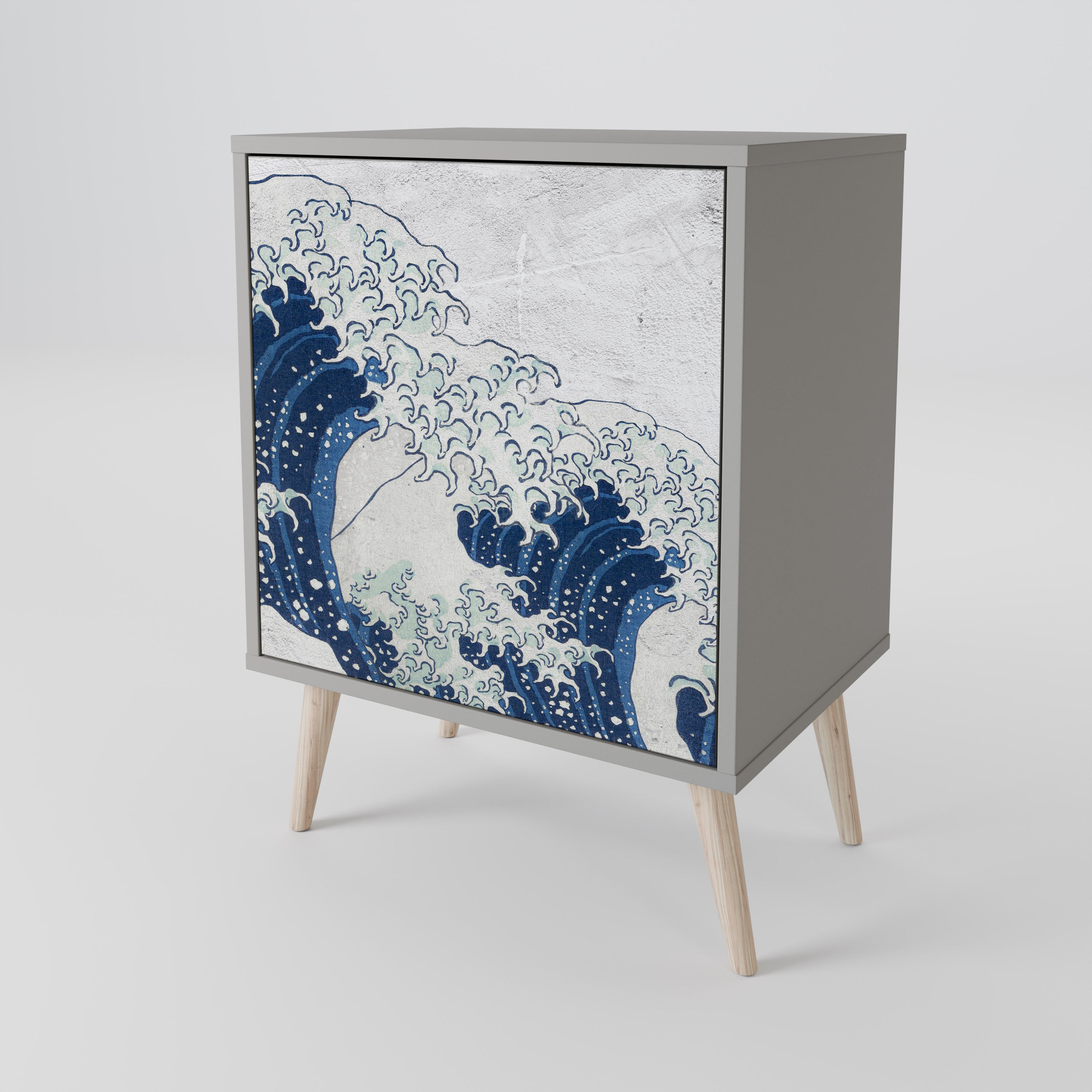 THE GREAT WAVE AT KANAGAWA 1-Door Sideboard