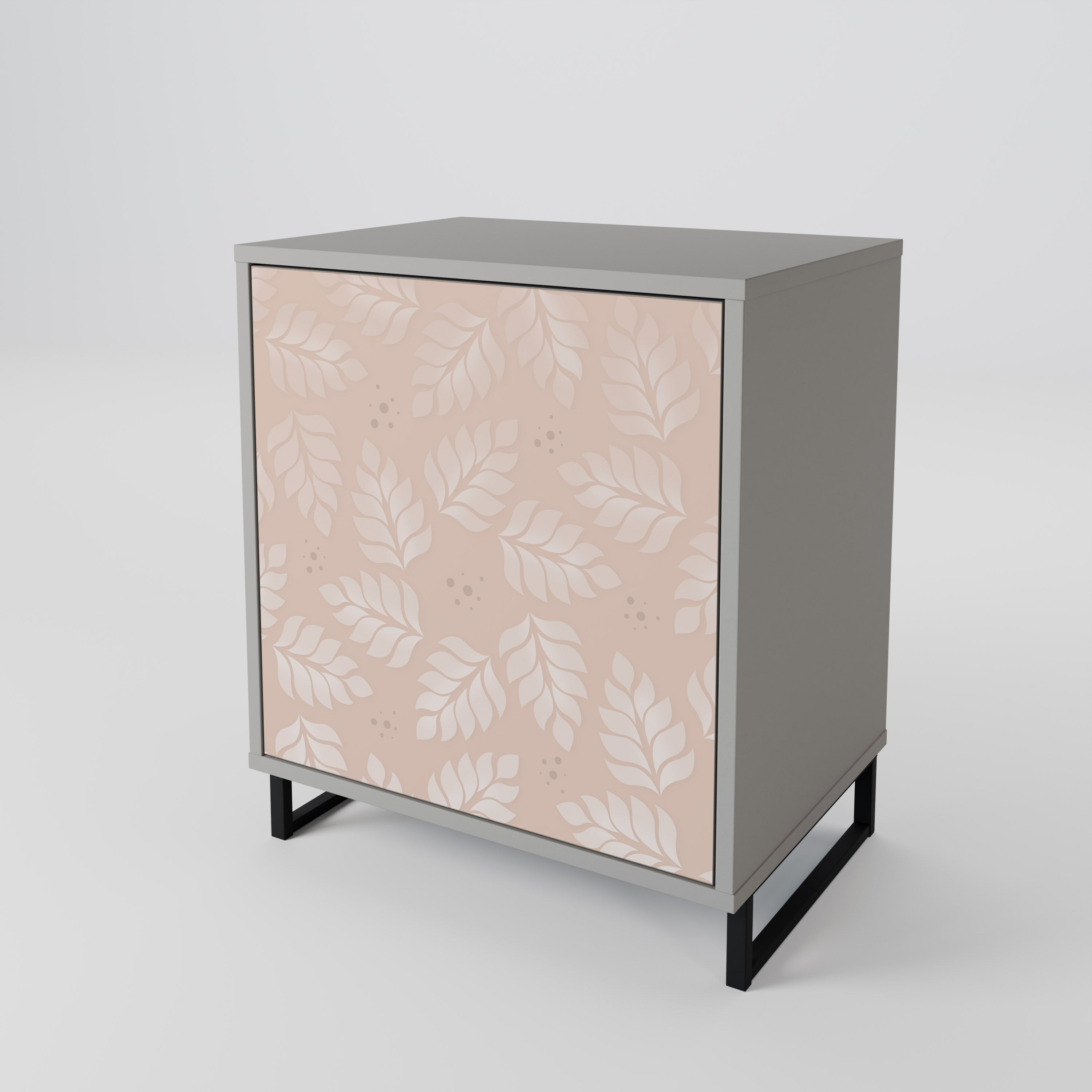 LEAVES ON BEIGE 1-Door Sideboard