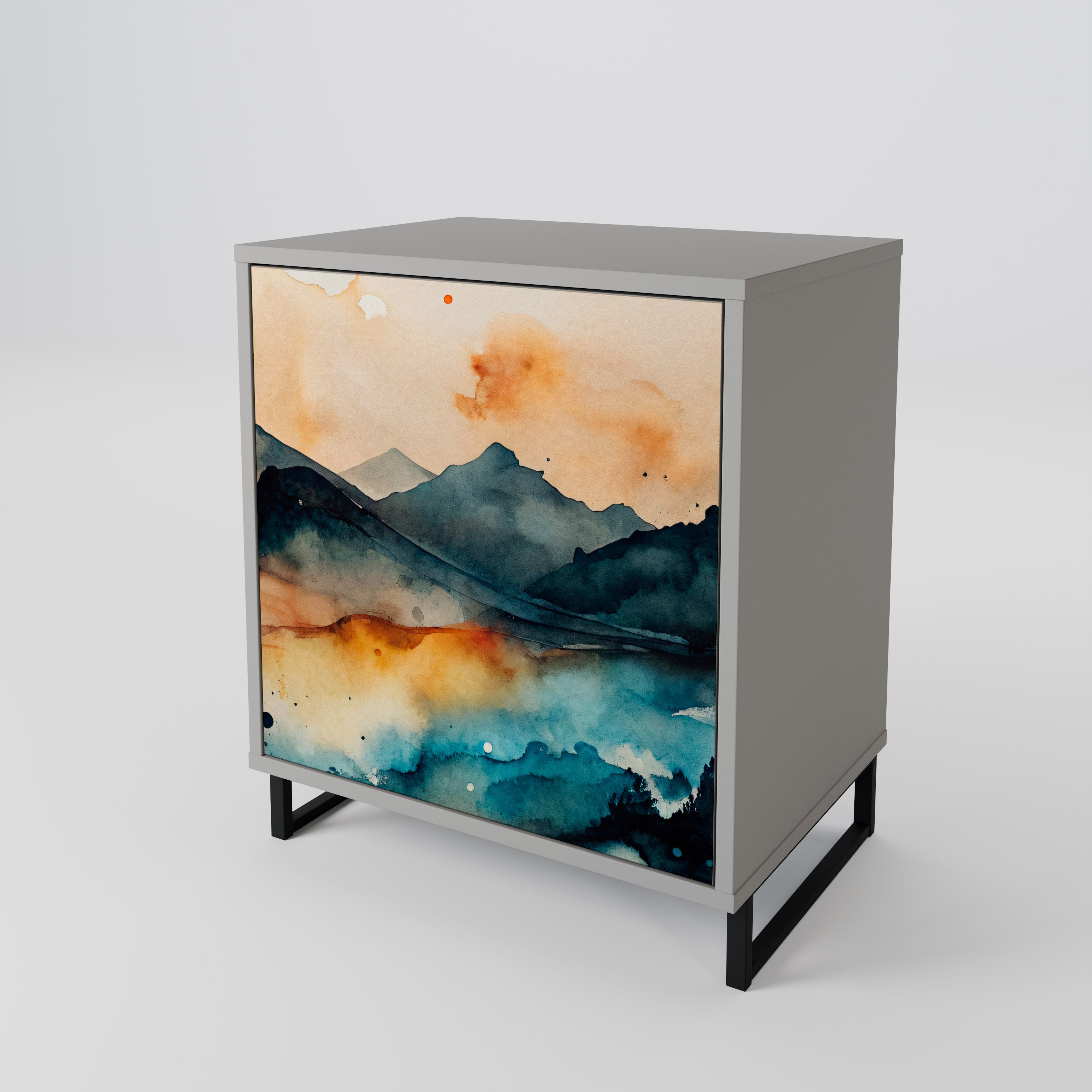 OMINOUS MOUNTAINS 1-Door Sideboard