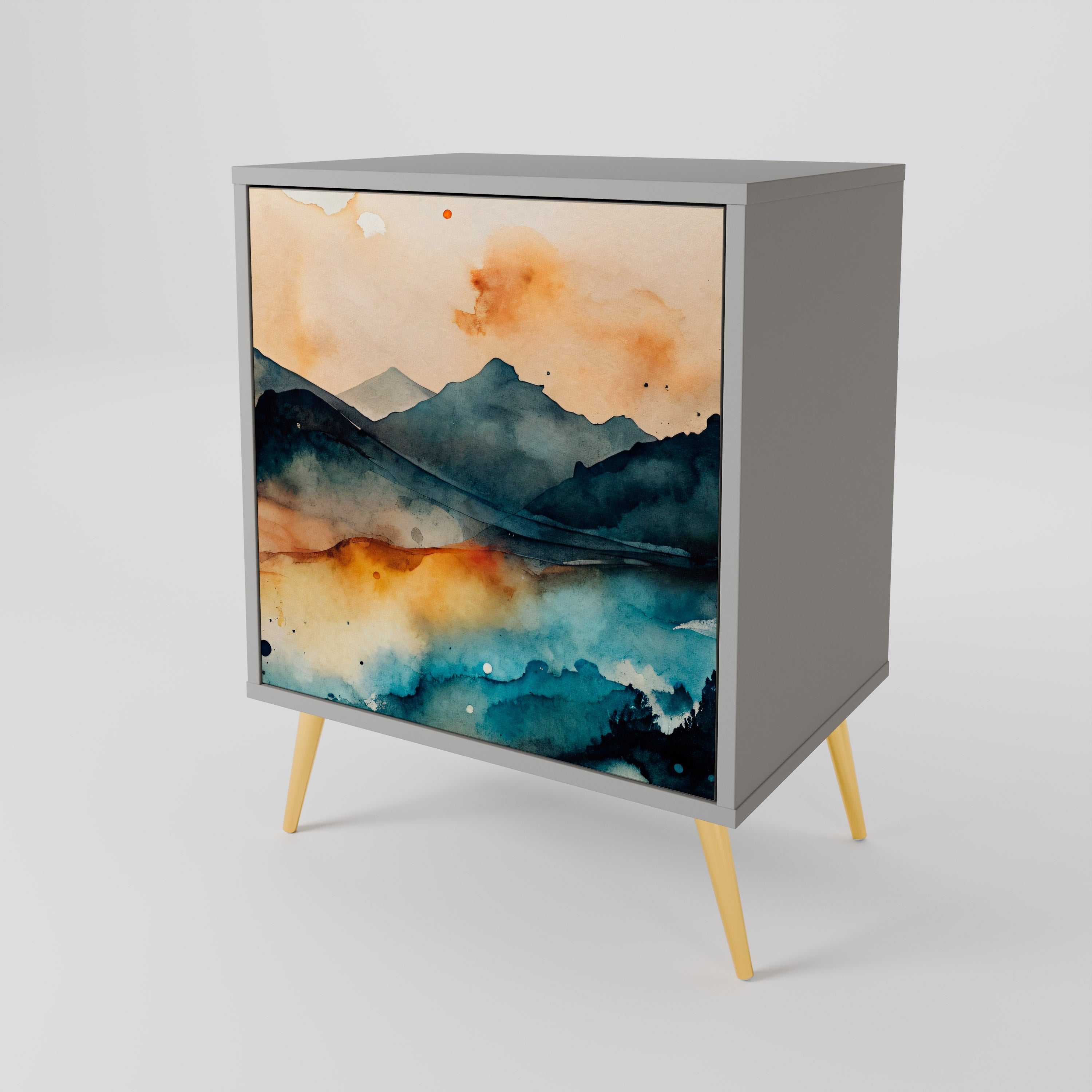 OMINOUS MOUNTAINS 1-Door Sideboard