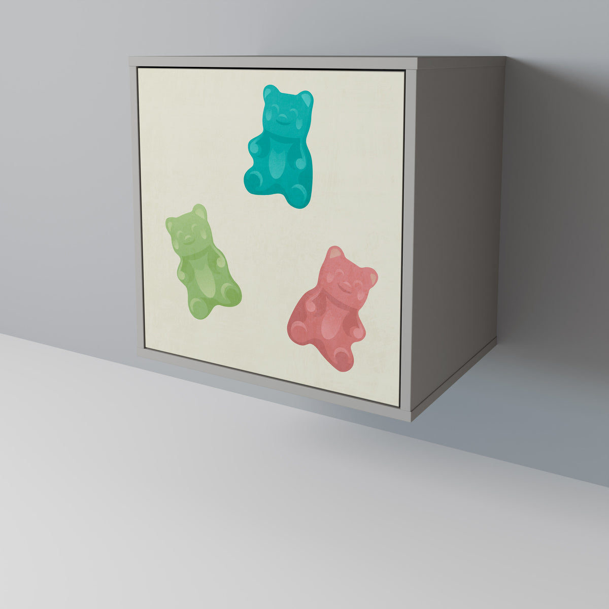 GUMMY BEARS Jednodveřová komoda