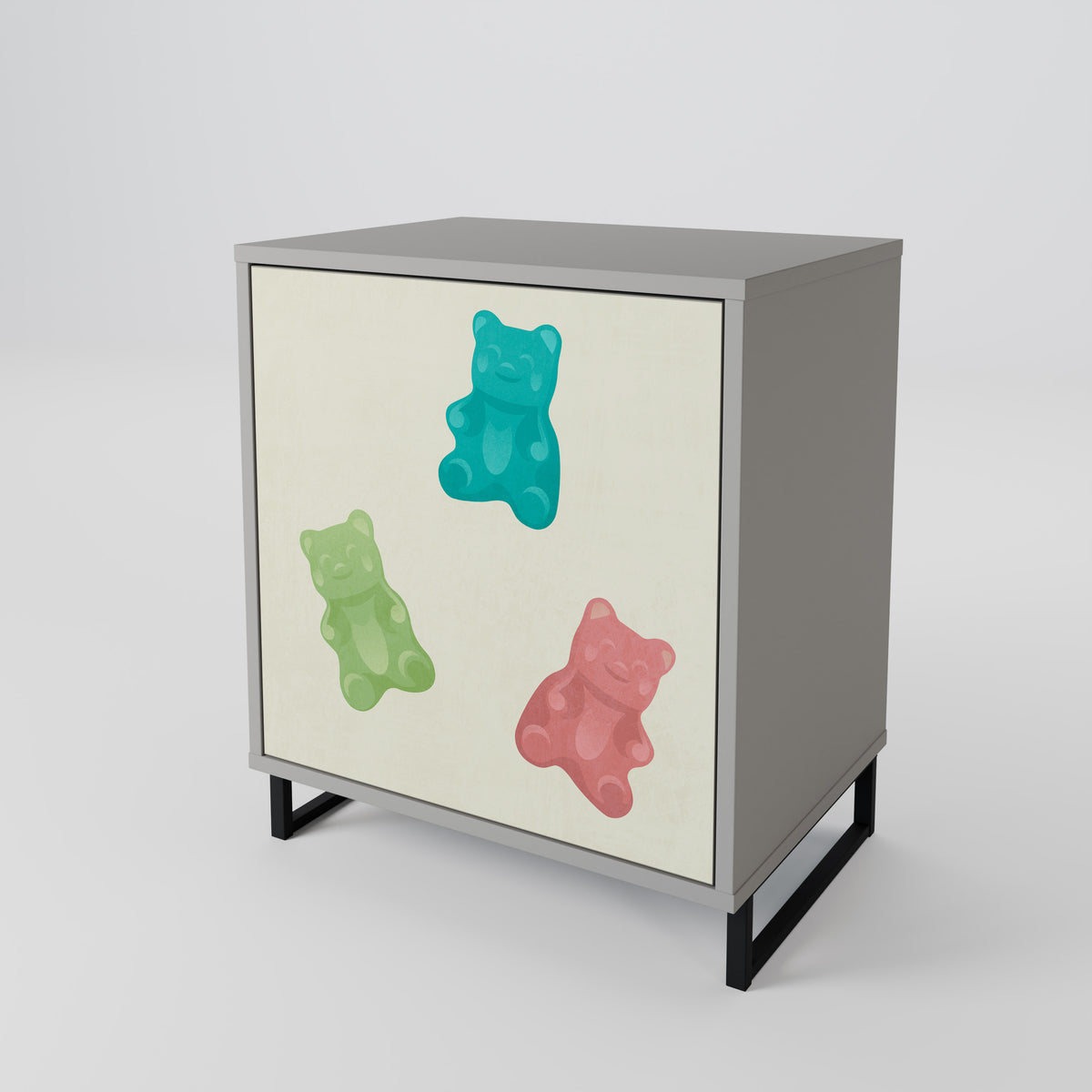 GUMMY BEARS Jednodveřová komoda