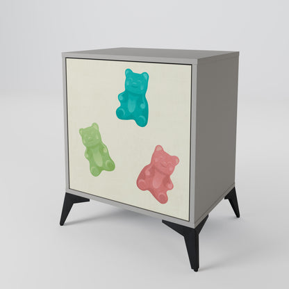 GUMMY BEARS Jednodveřová komoda