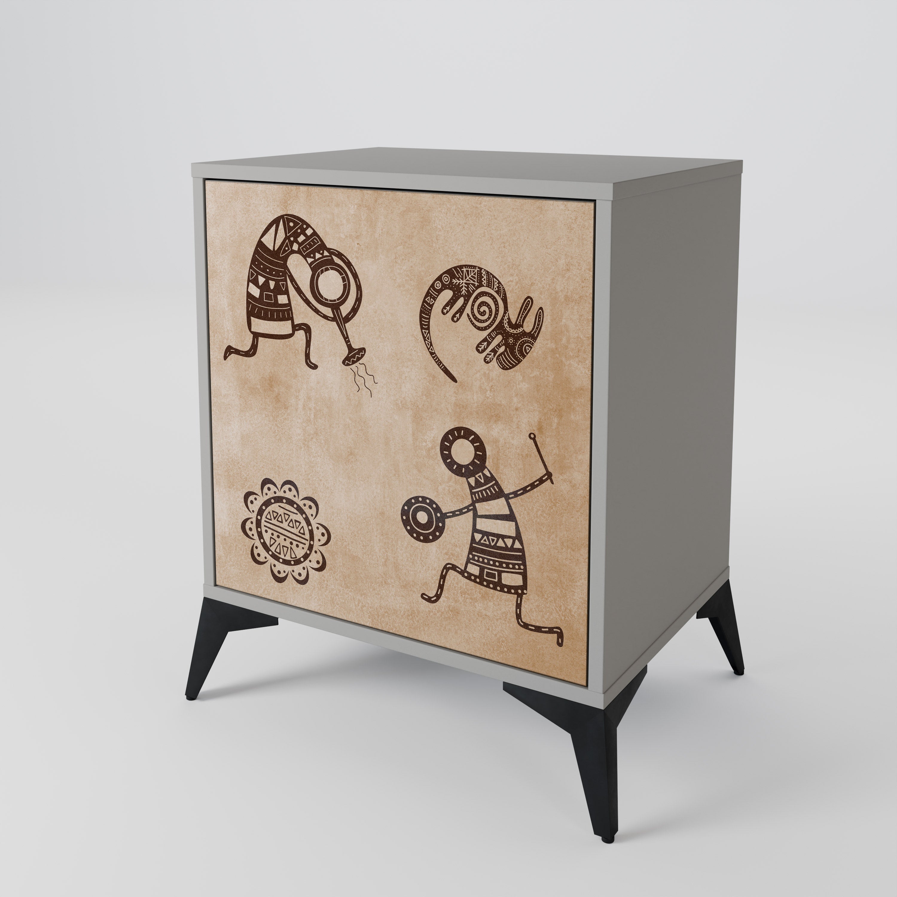 AFRICAN STYLE 1-Door Sideboard