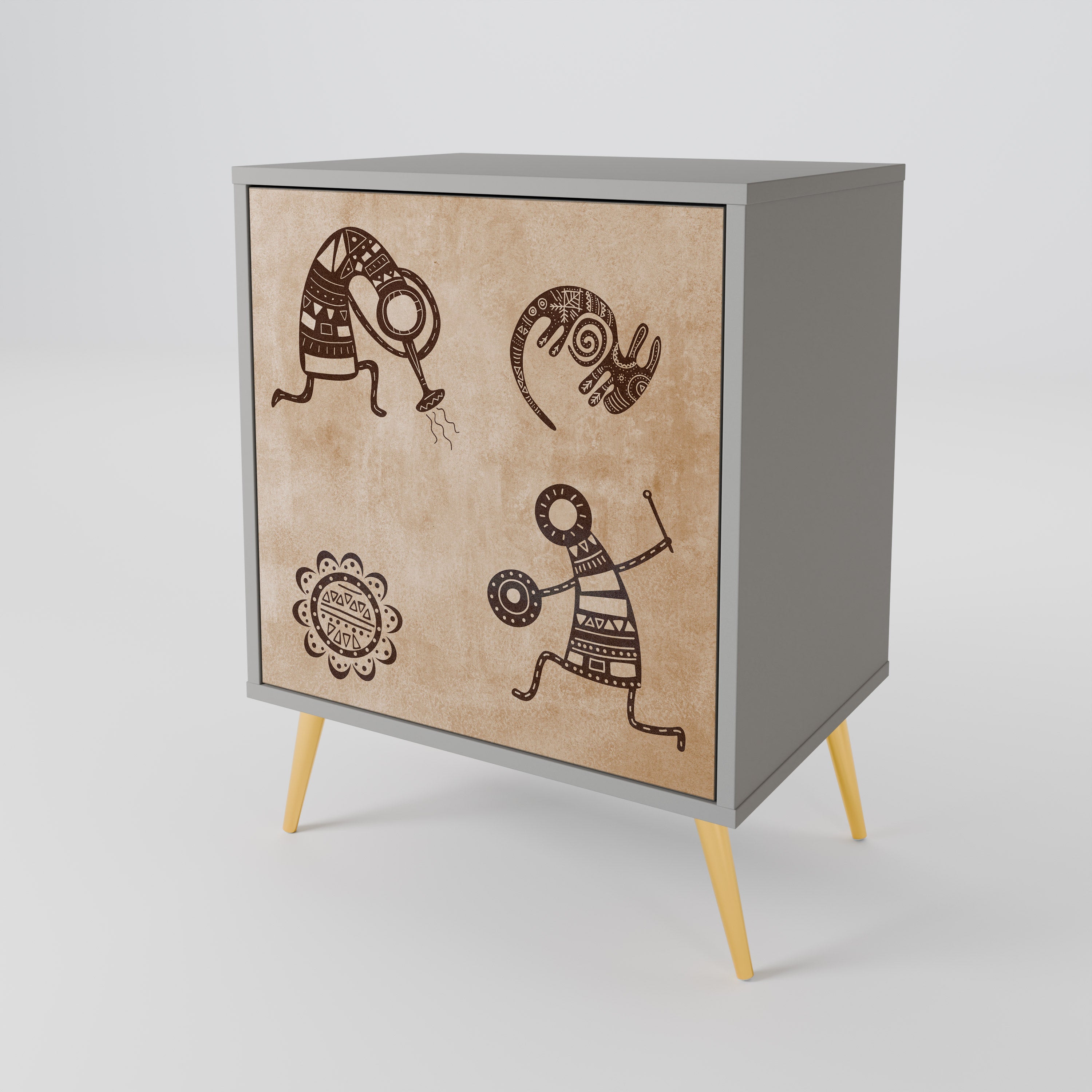 AFRICAN STYLE 1-Door Sideboard