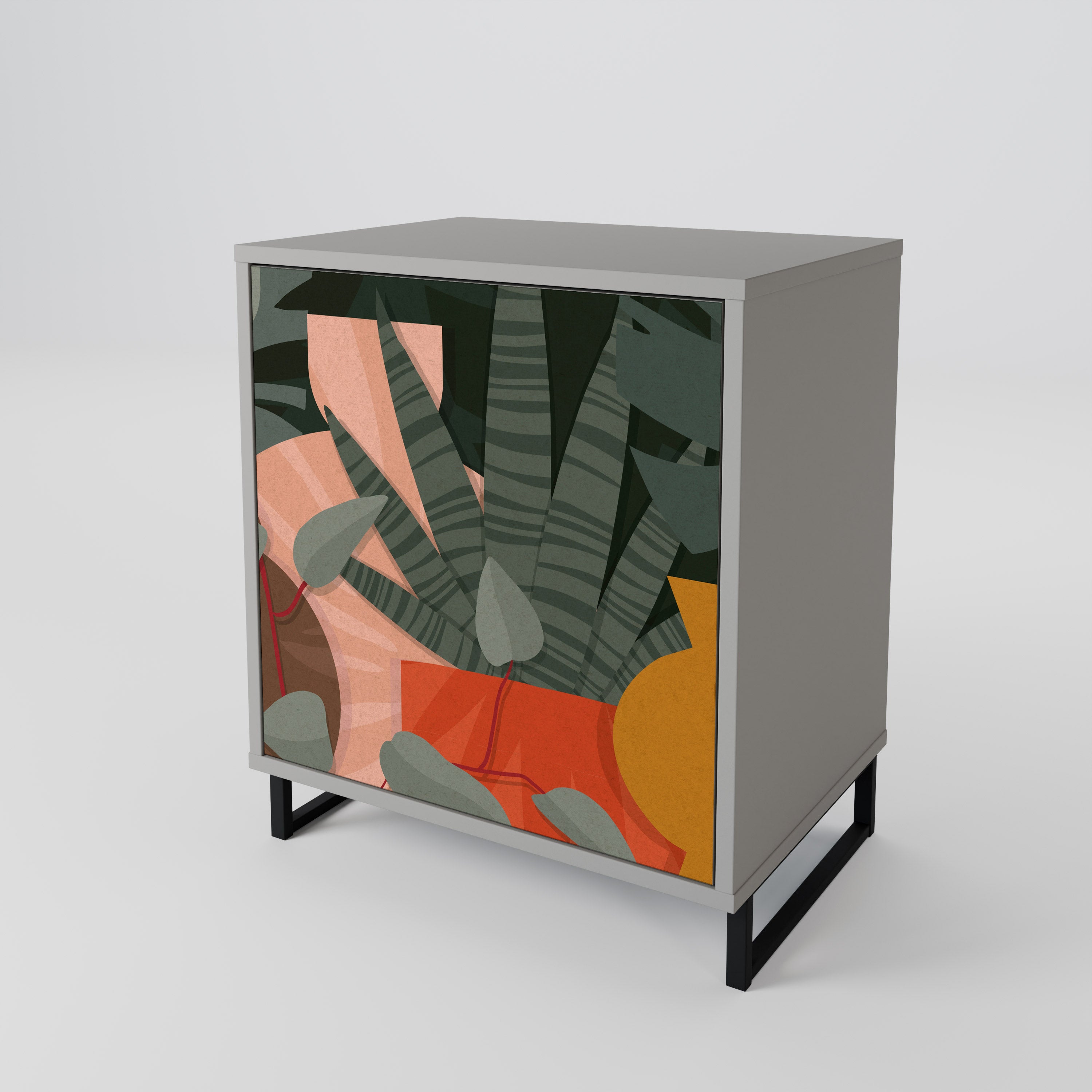 TROPICAL COMPOSITION 1-Door Sideboard