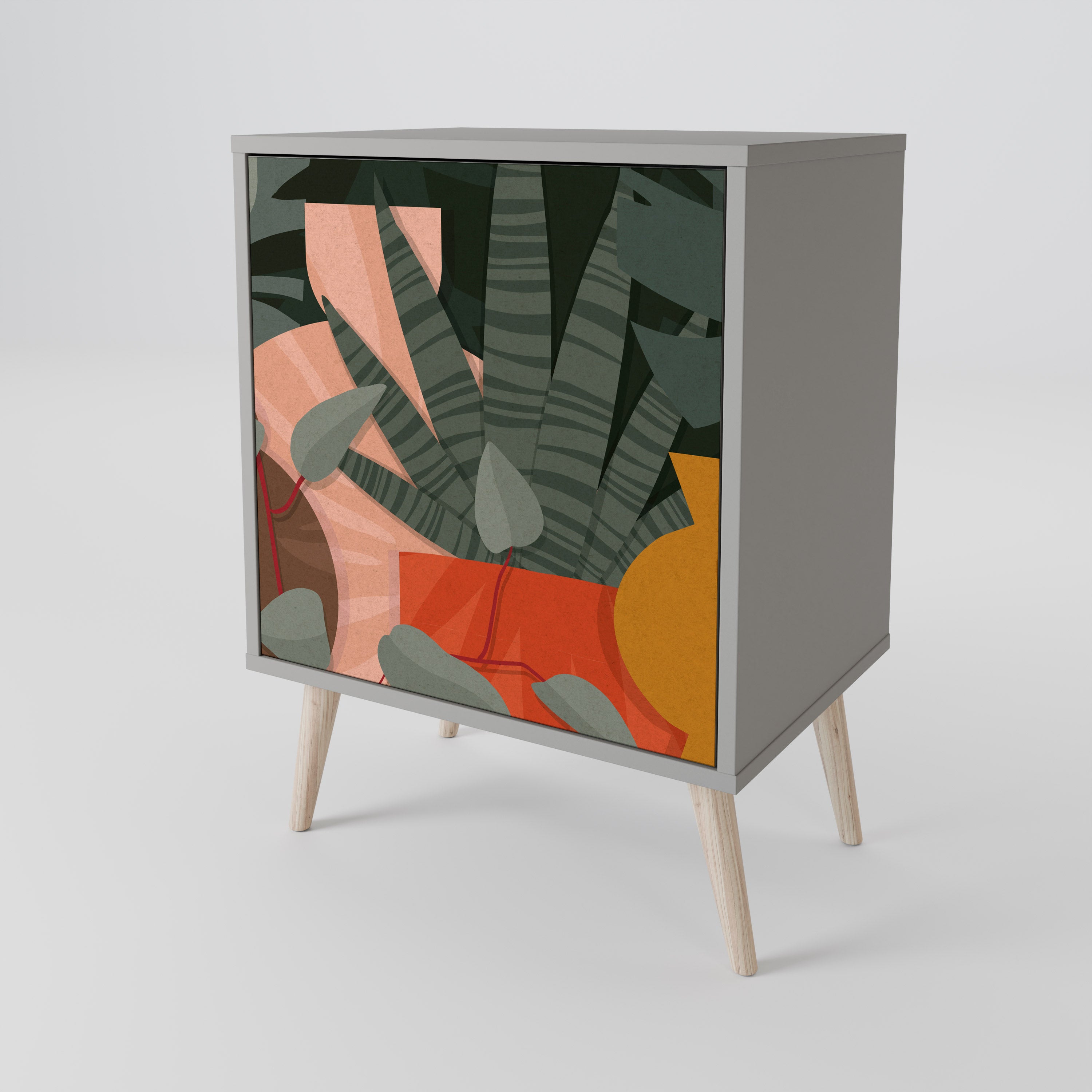 TROPICAL COMPOSITION 1-Door Sideboard