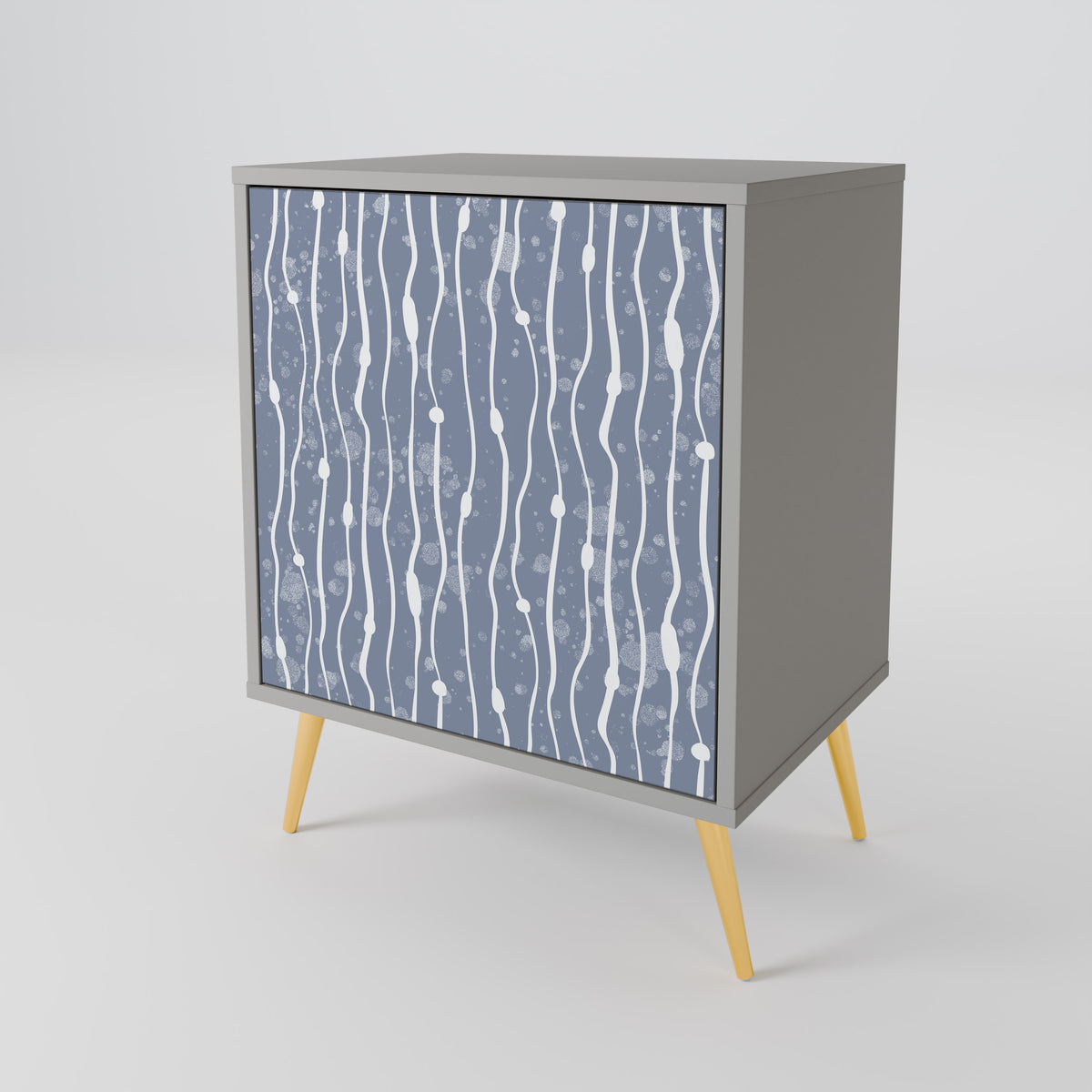 GRAPHITE RAIN Jednodveřová komoda