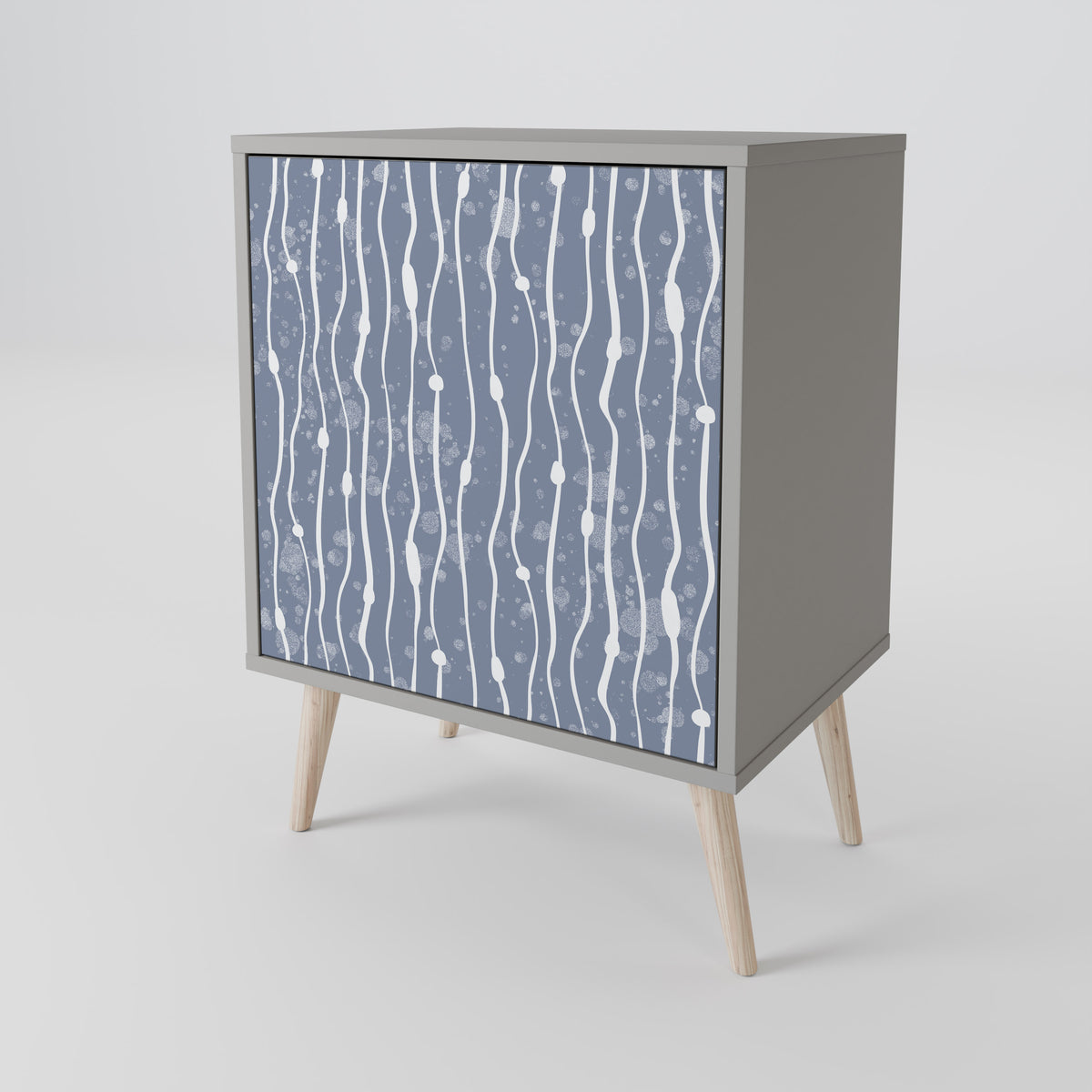 GRAPHITE RAIN Jednodveřová komoda
