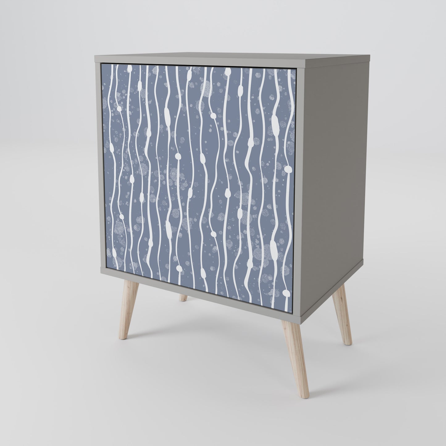 GRAPHITE RAIN Jednodveřová komoda