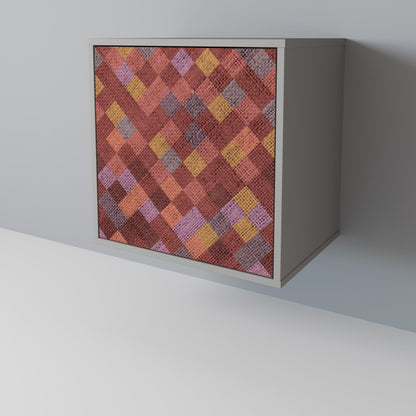 PAINTED SQUARES Jednodveřová komoda