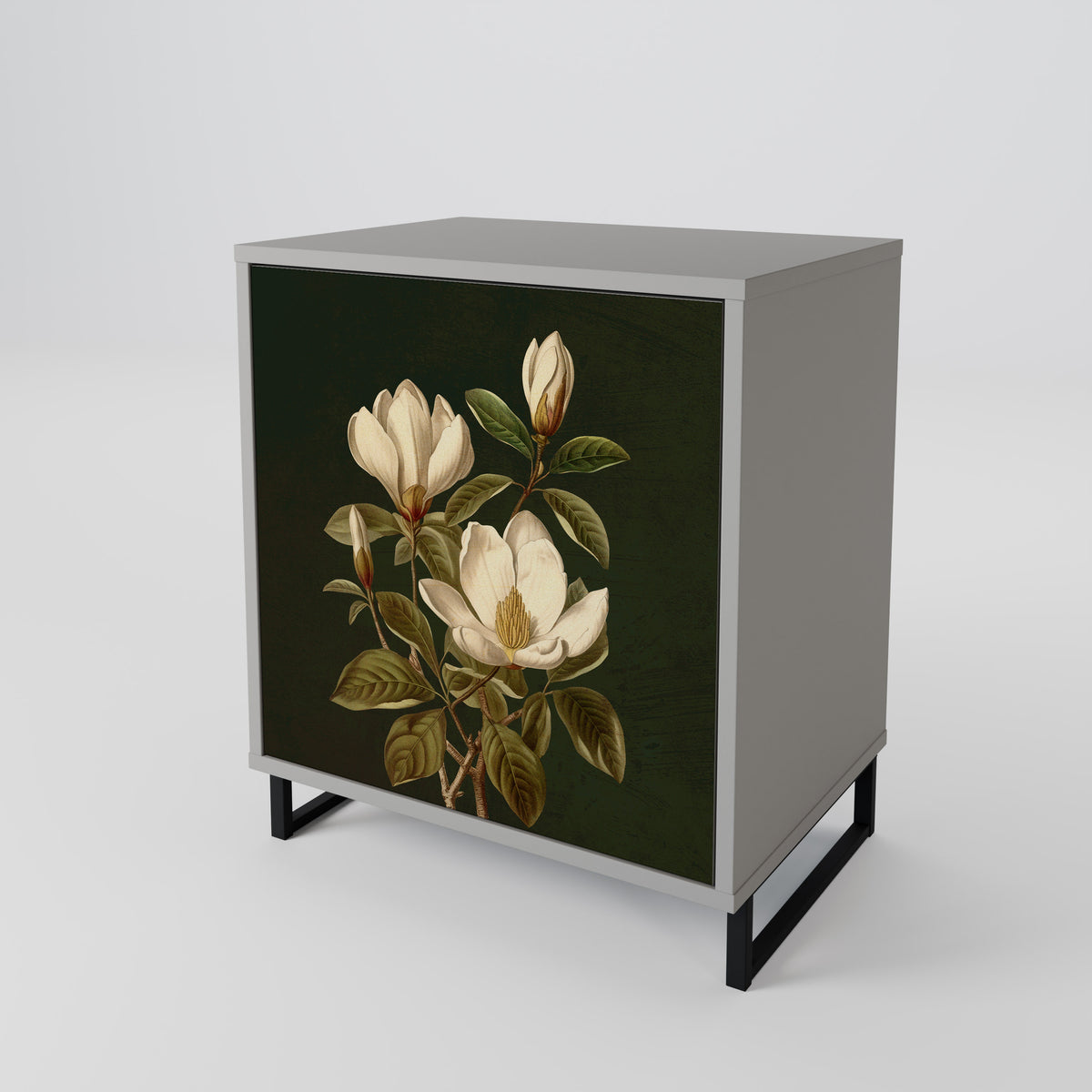 FLORAL NOIR Jednodveřová komoda