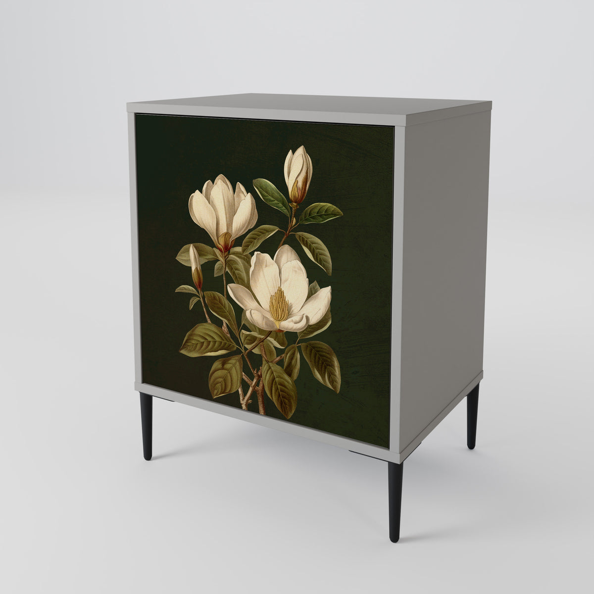 FLORAL NOIR Jednodveřová komoda