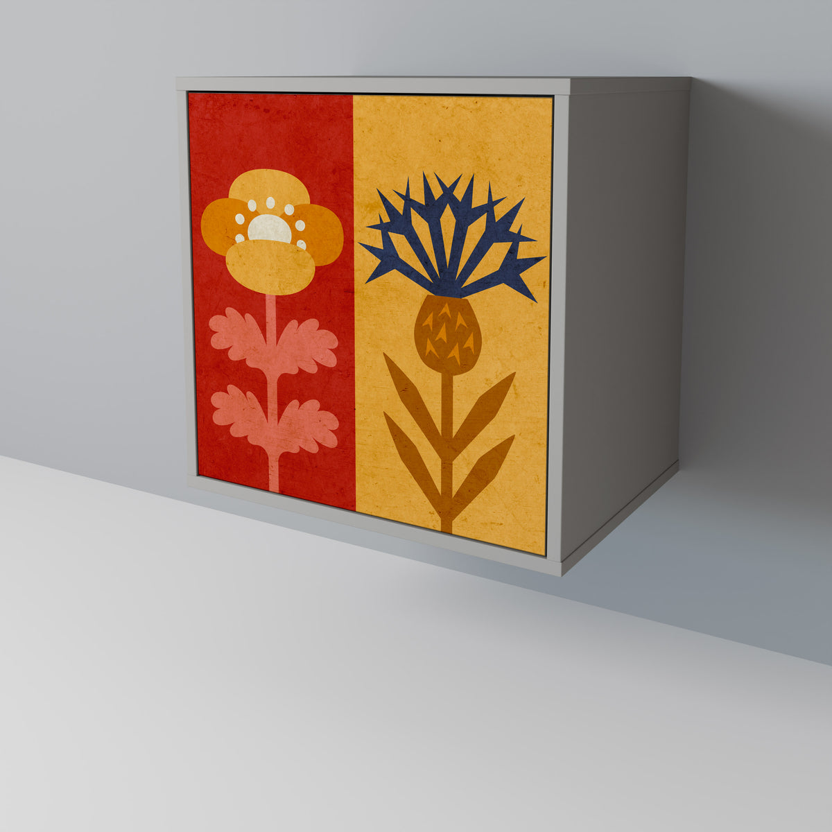 SCANDIC FLOWERET Jednodveřová komoda