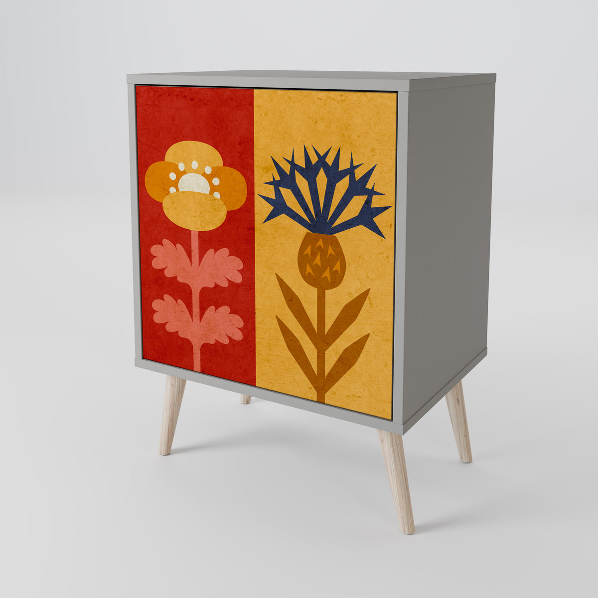 SCANDIC FLOWERET Jednodveřová komoda