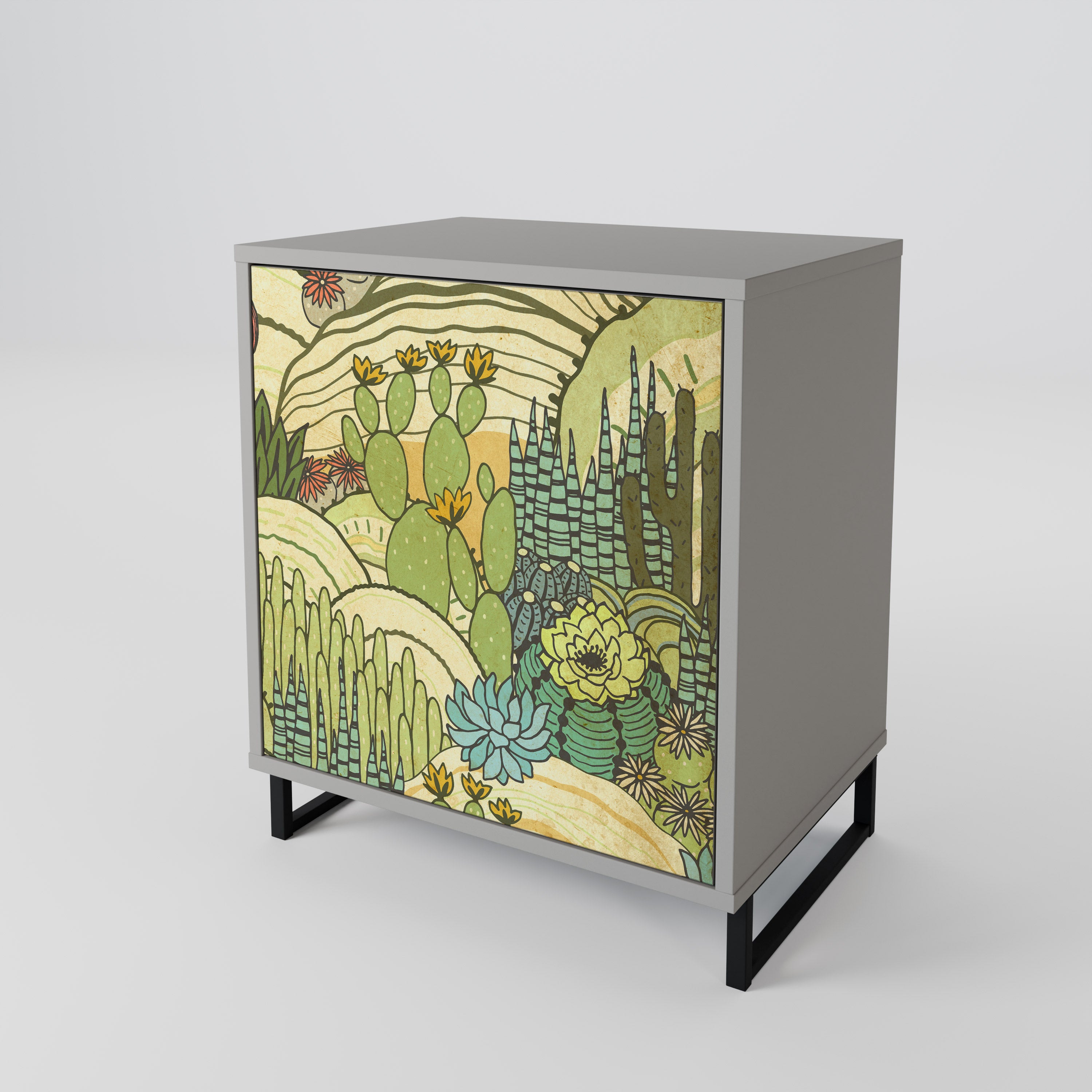 SUCCULENTS KALEIDOSCOPE 1-Door Sideboard