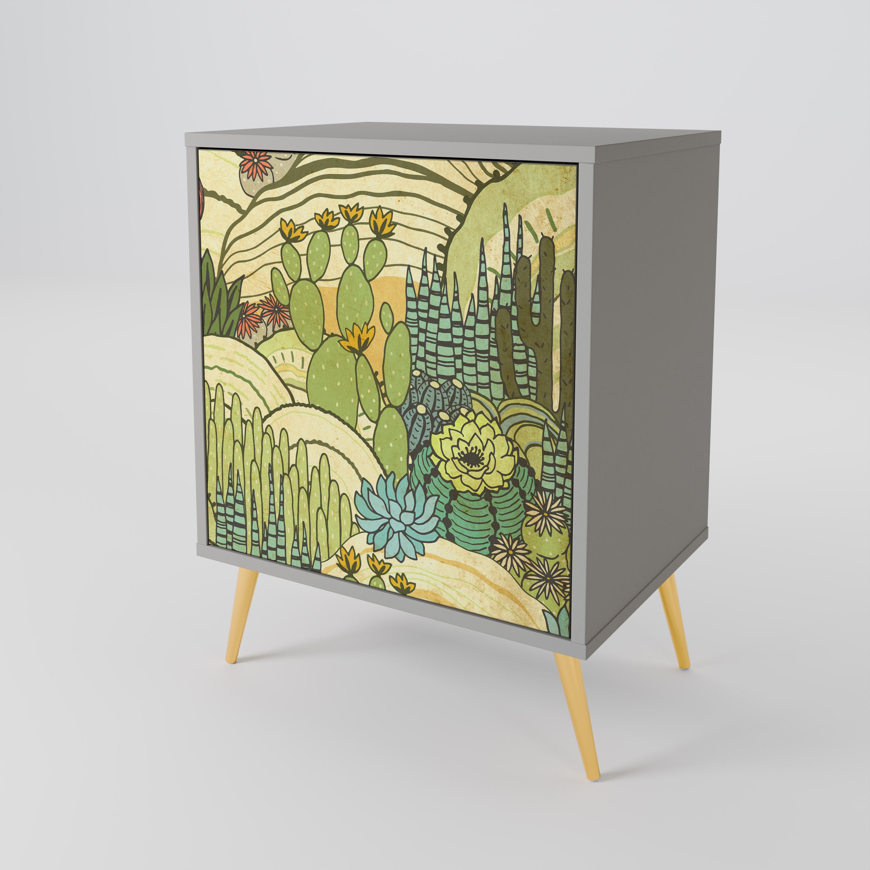 SUCCULENTS KALEIDOSCOPE 1-Door Sideboard
