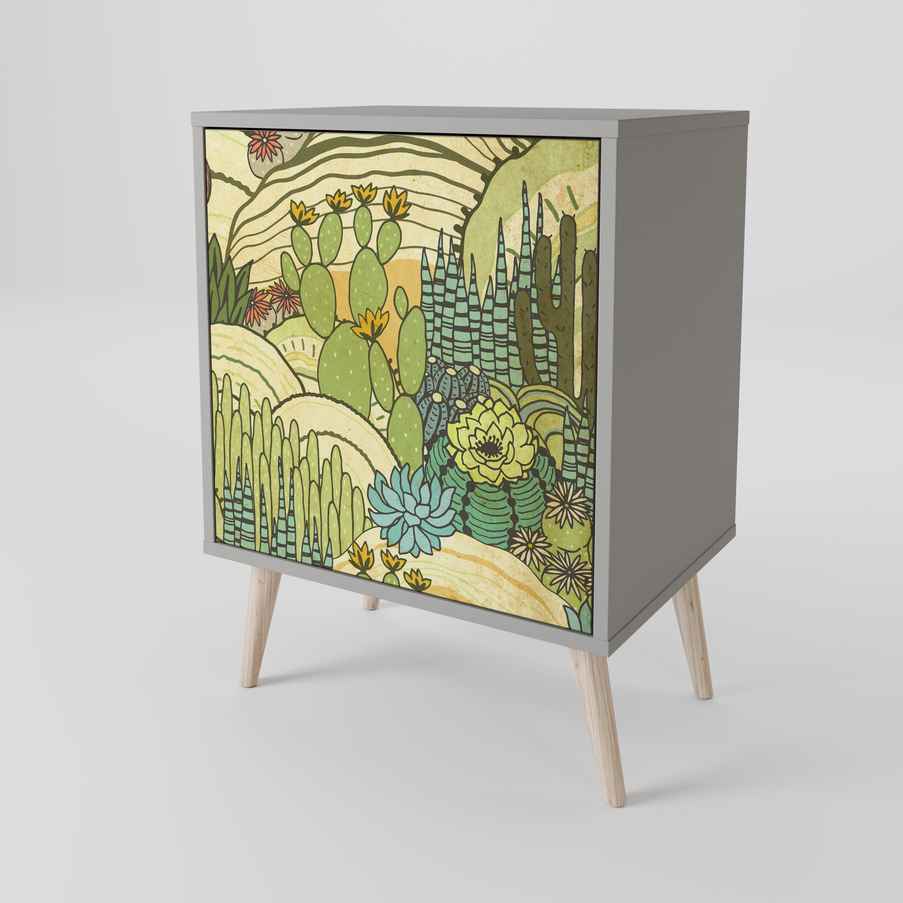 SUCCULENTS KALEIDOSCOPE 1-Door Sideboard