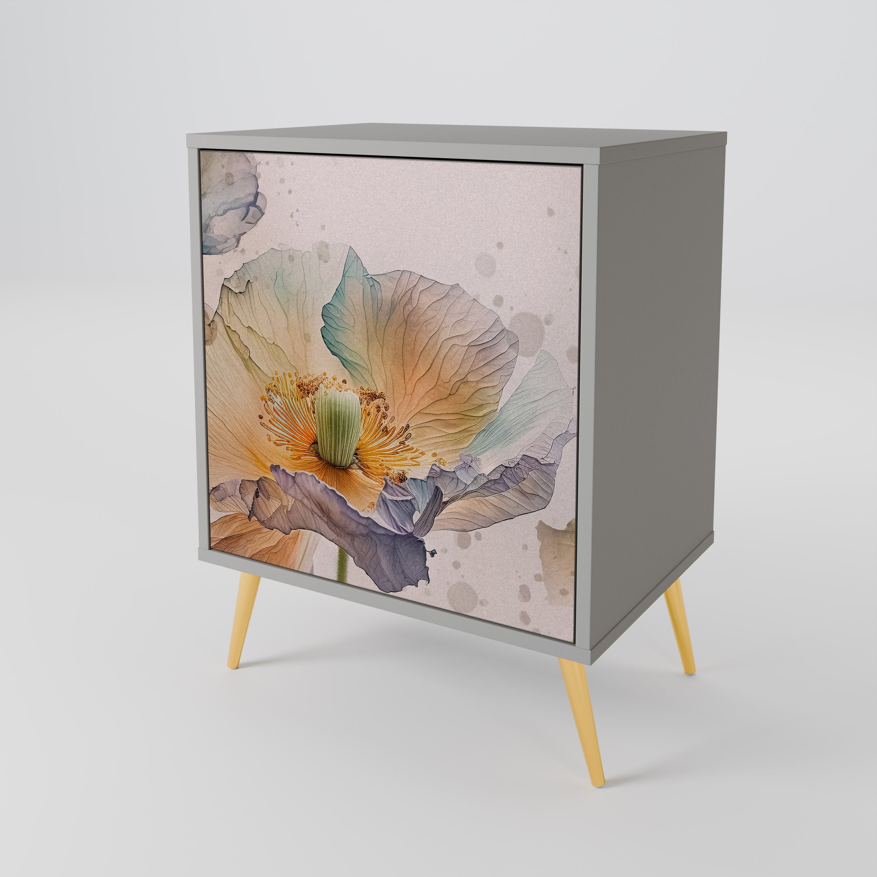 SOFTEN POPPY 1-Door Sideboard