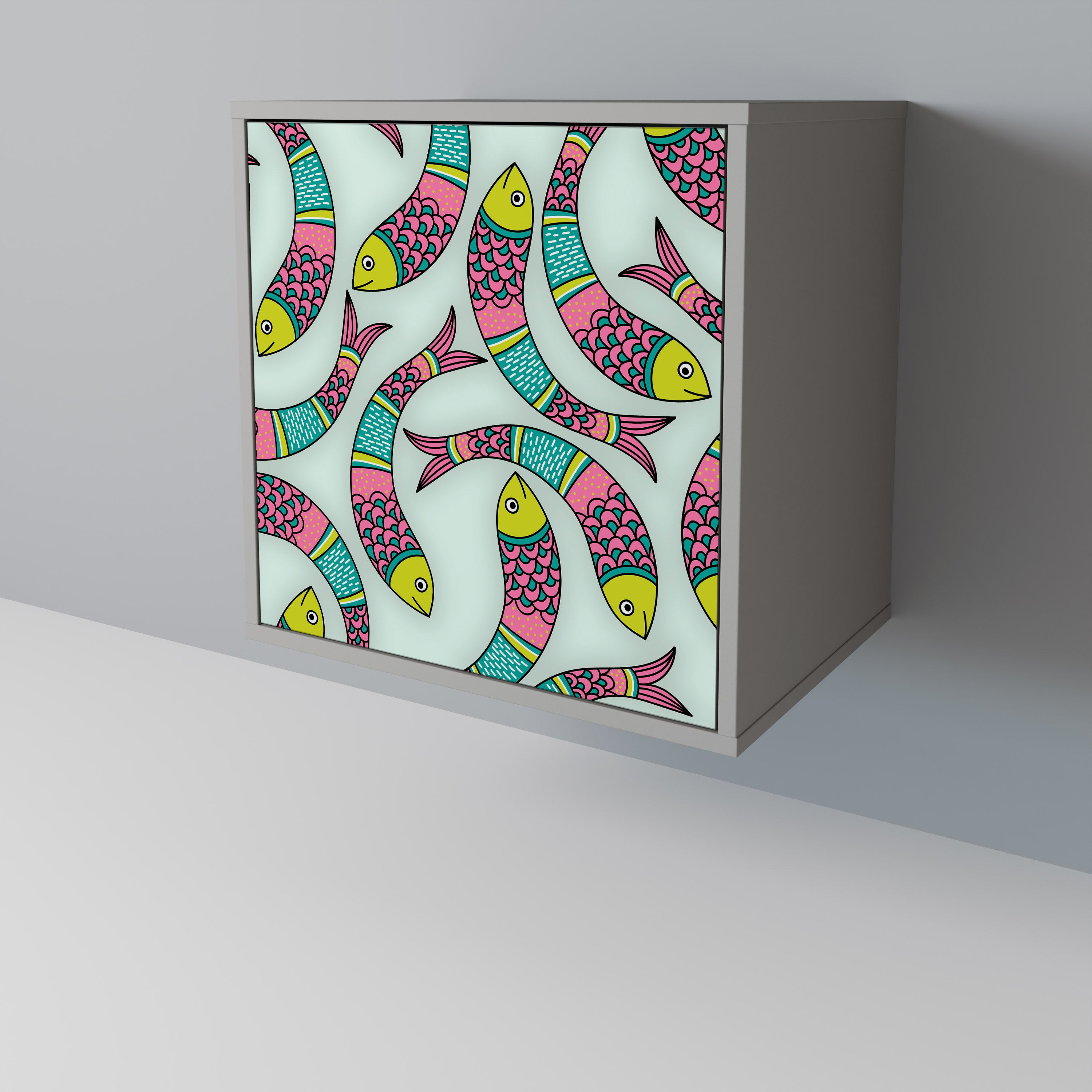 INDIAN FISH 1-Door Sideboard