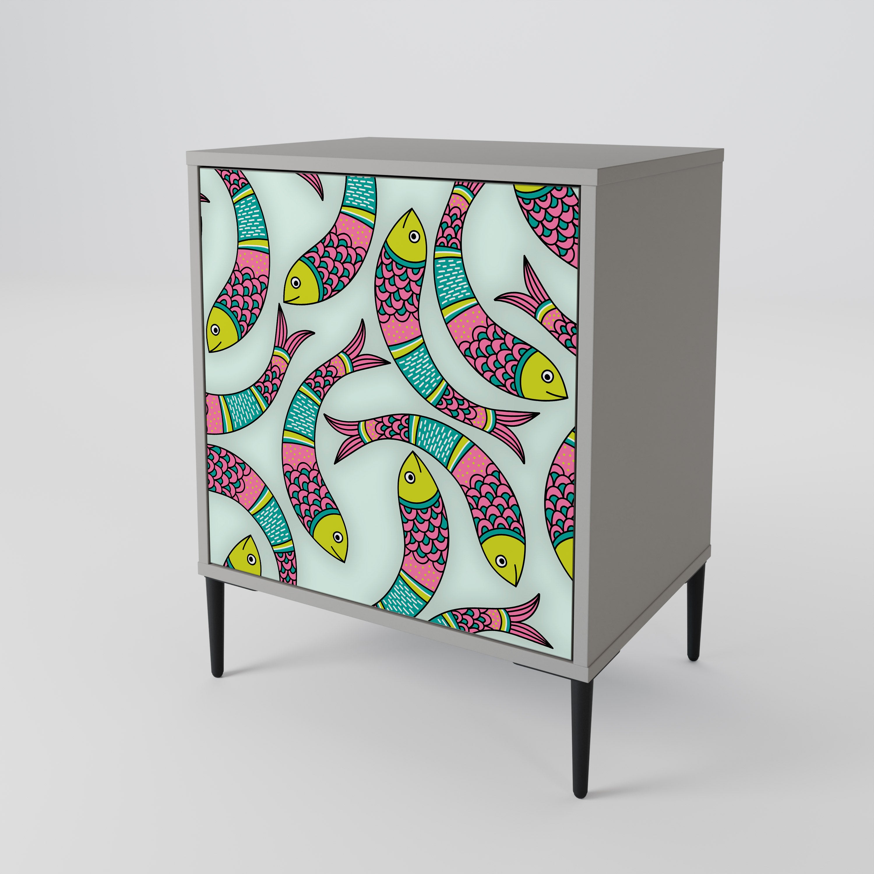 INDIAN FISH 1-Door Sideboard