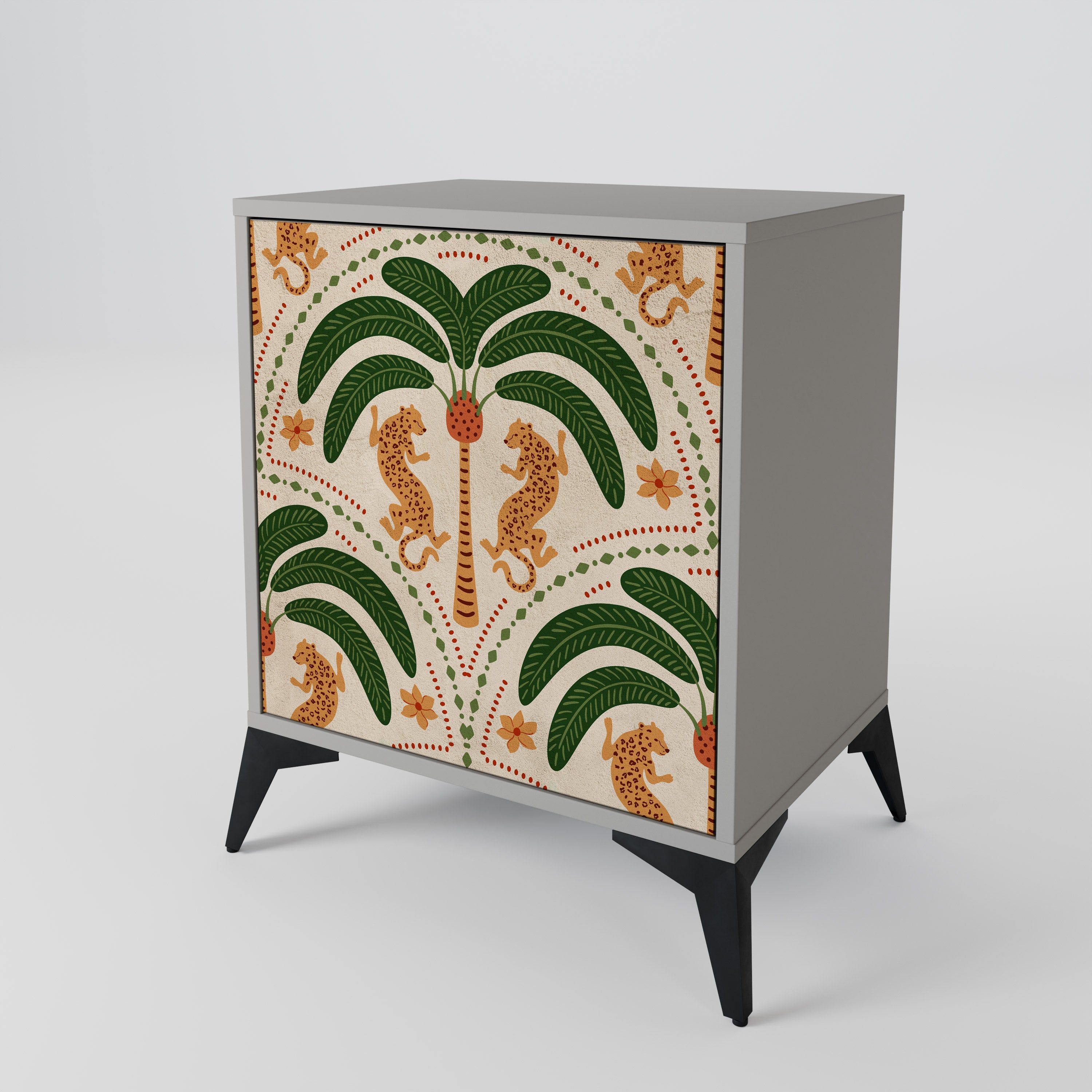 DANCING PREDATORS 1-Door Sideboard