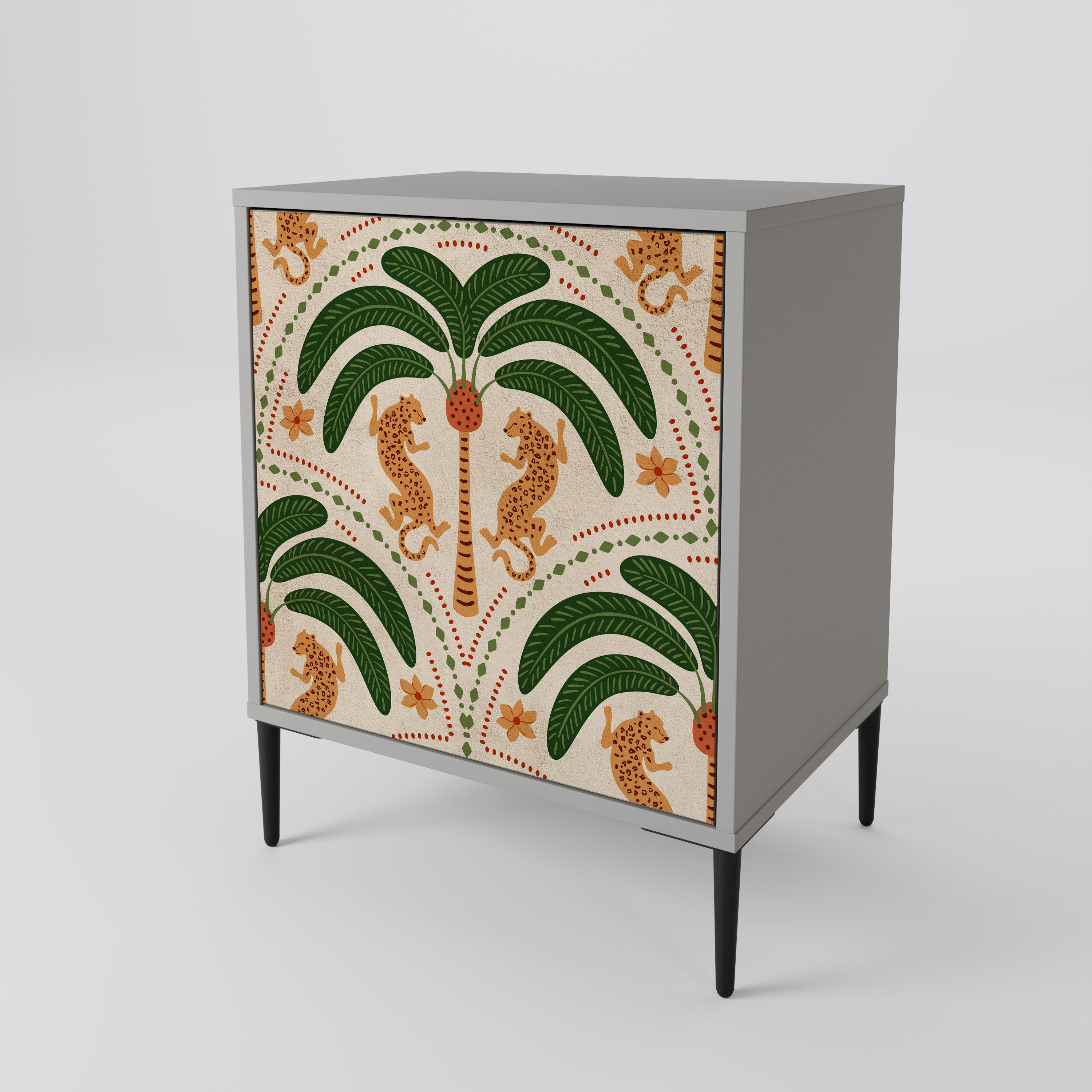 DANCING PREDATORS 1-Door Sideboard