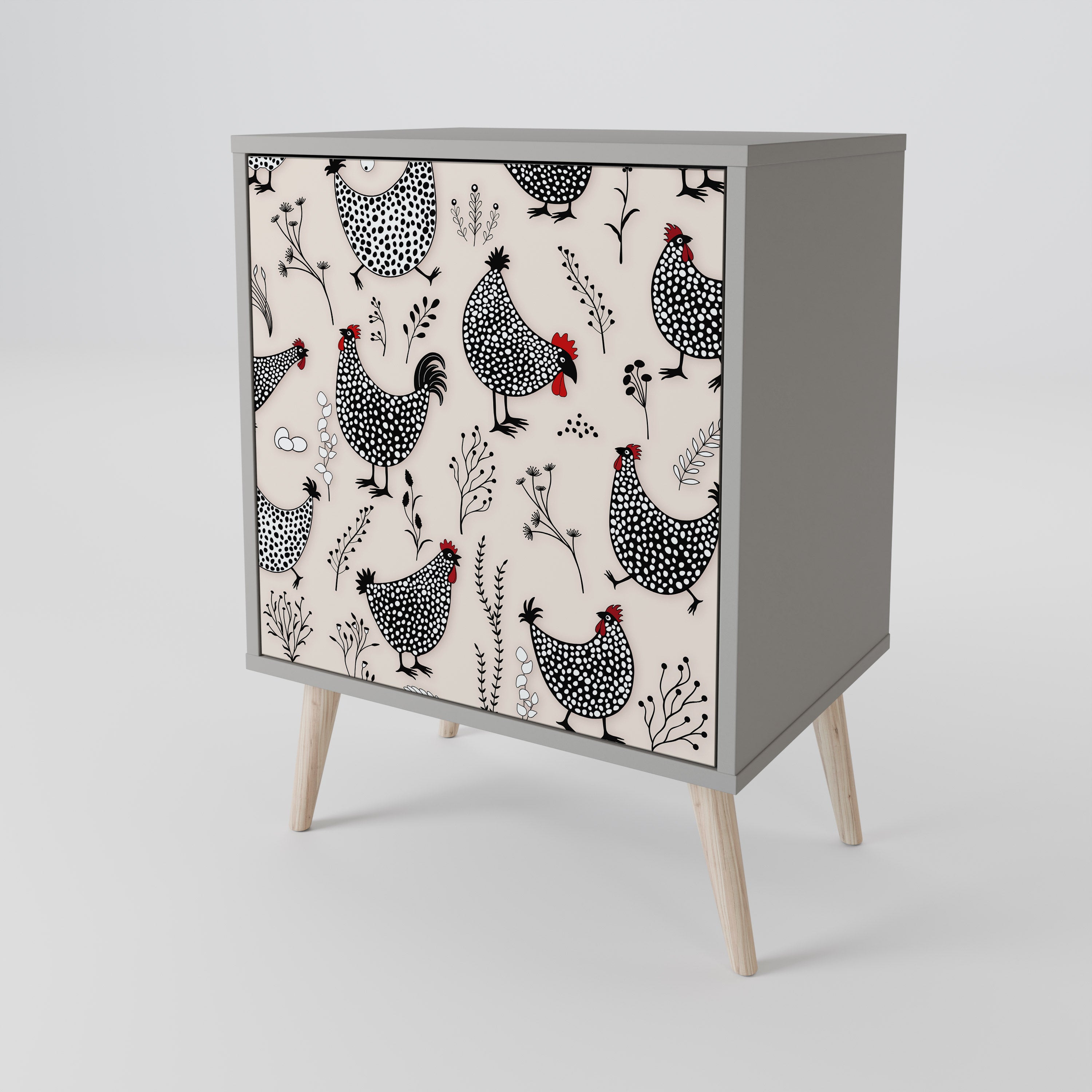 HAPPY HENS 1-Door Sideboard