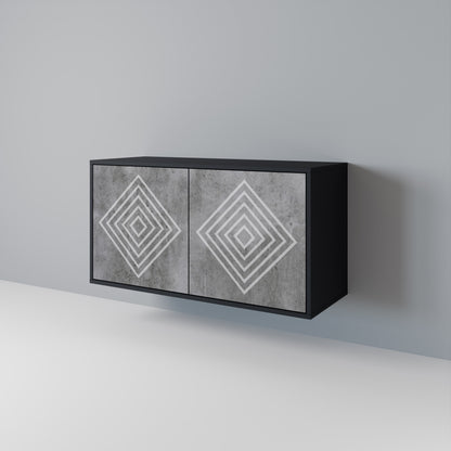 POLYGONAL ARTISTRY Dvoudveřová komoda