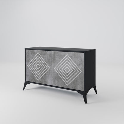 POLYGONAL ARTISTRY Dvoudveřová komoda