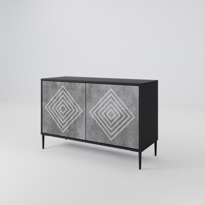 POLYGONAL ARTISTRY Dvoudveřová komoda