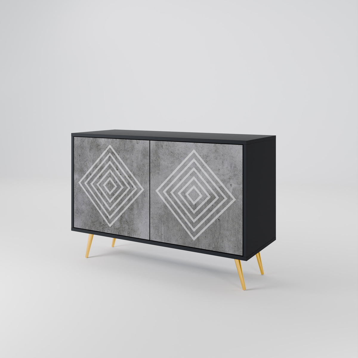POLYGONAL ARTISTRY Dvoudveřová komoda