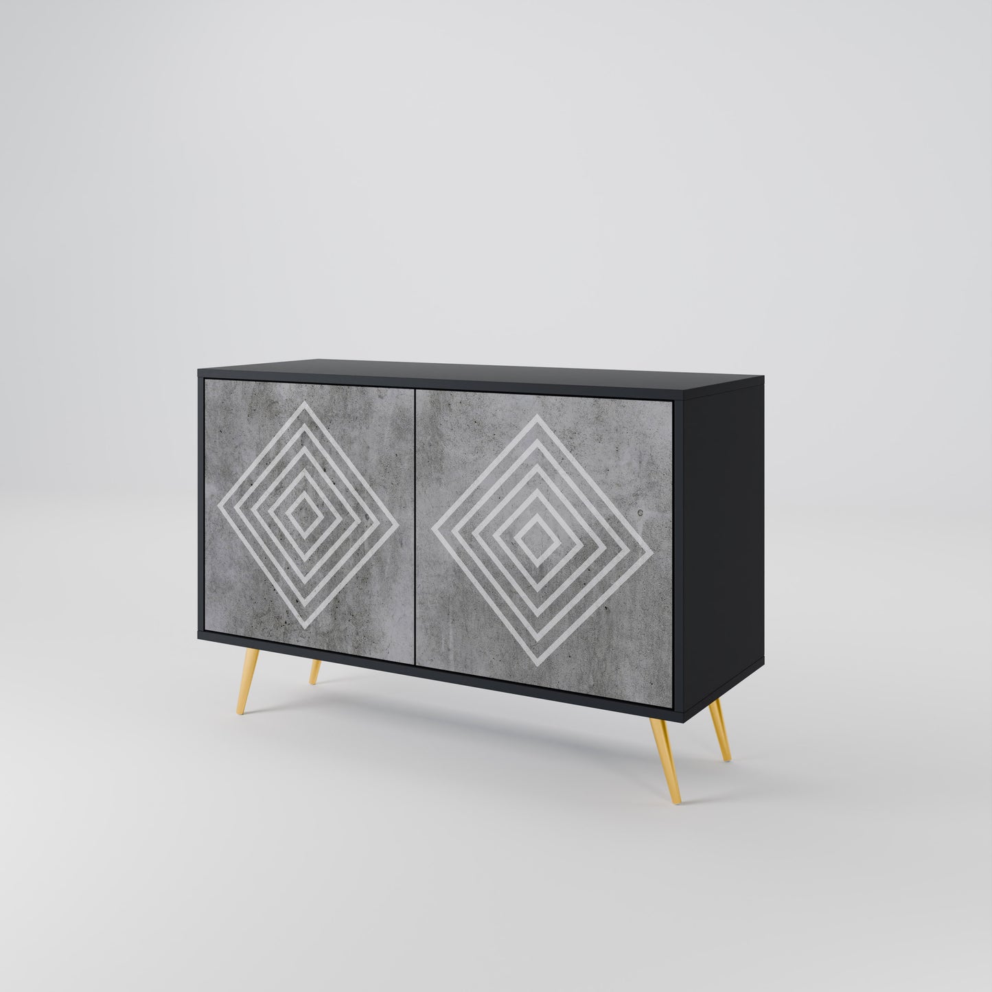 POLYGONAL ARTISTRY Dvoudveřová komoda
