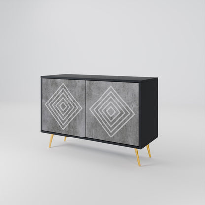 POLYGONAL ARTISTRY Dvoudveřová komoda