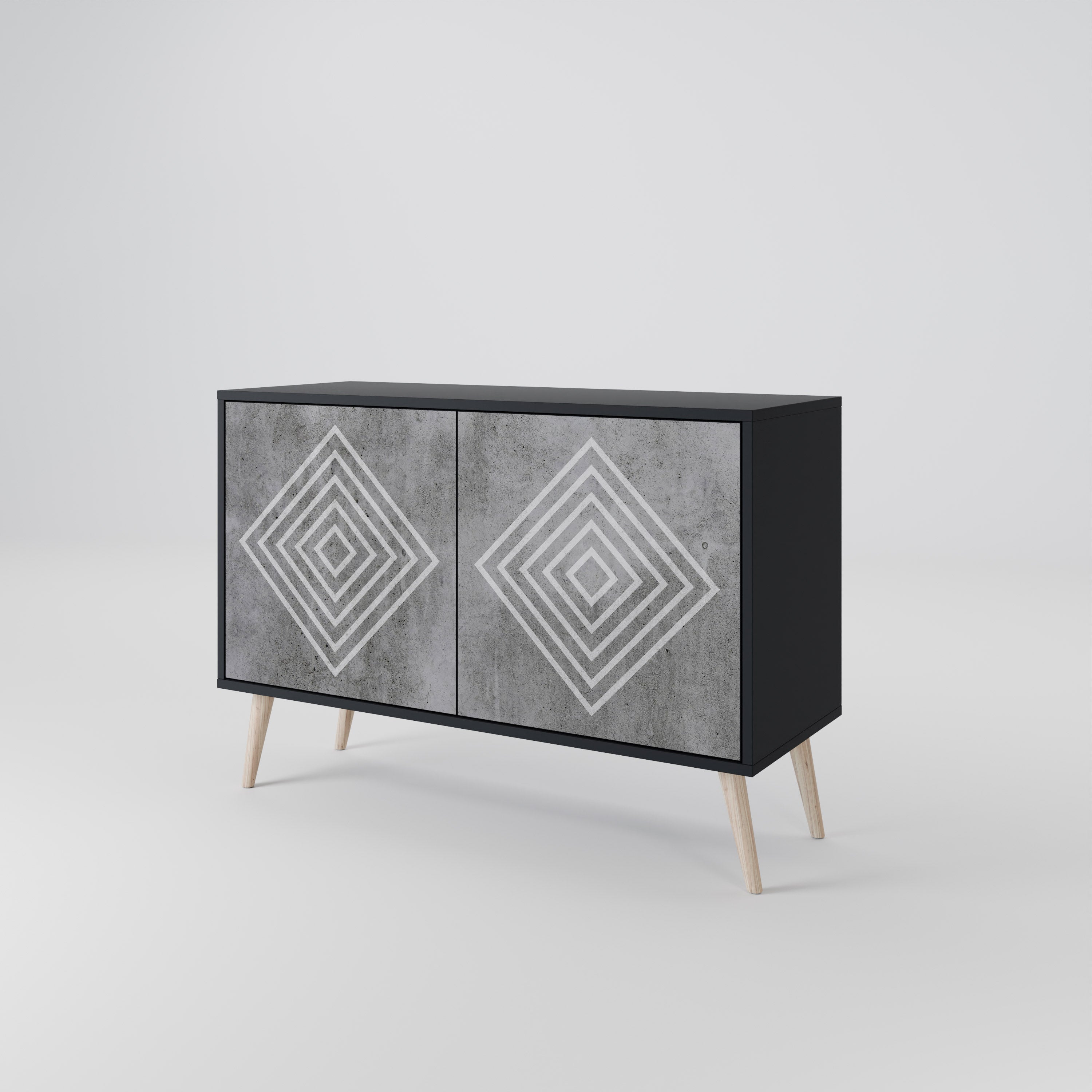 POLYGONAL ARTISTRY 2-Door Sideboard