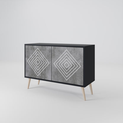 POLYGONAL ARTISTRY Dvoudveřová komoda