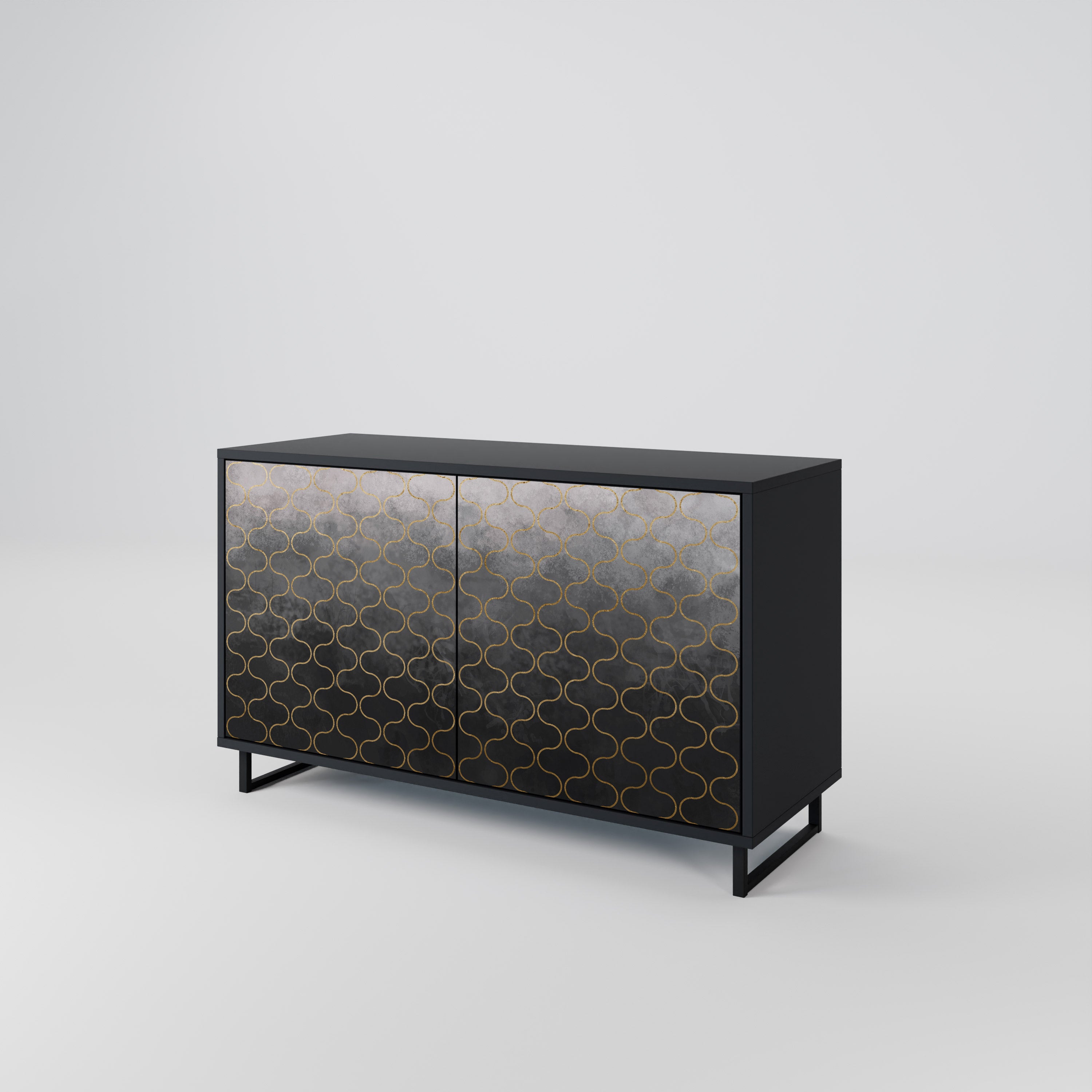 TESSELATED GRAYISH 2-Door Sideboard