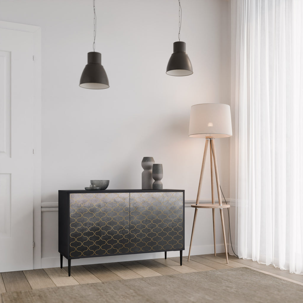 TESSELATED GRAYISH Dvoudveřová komoda