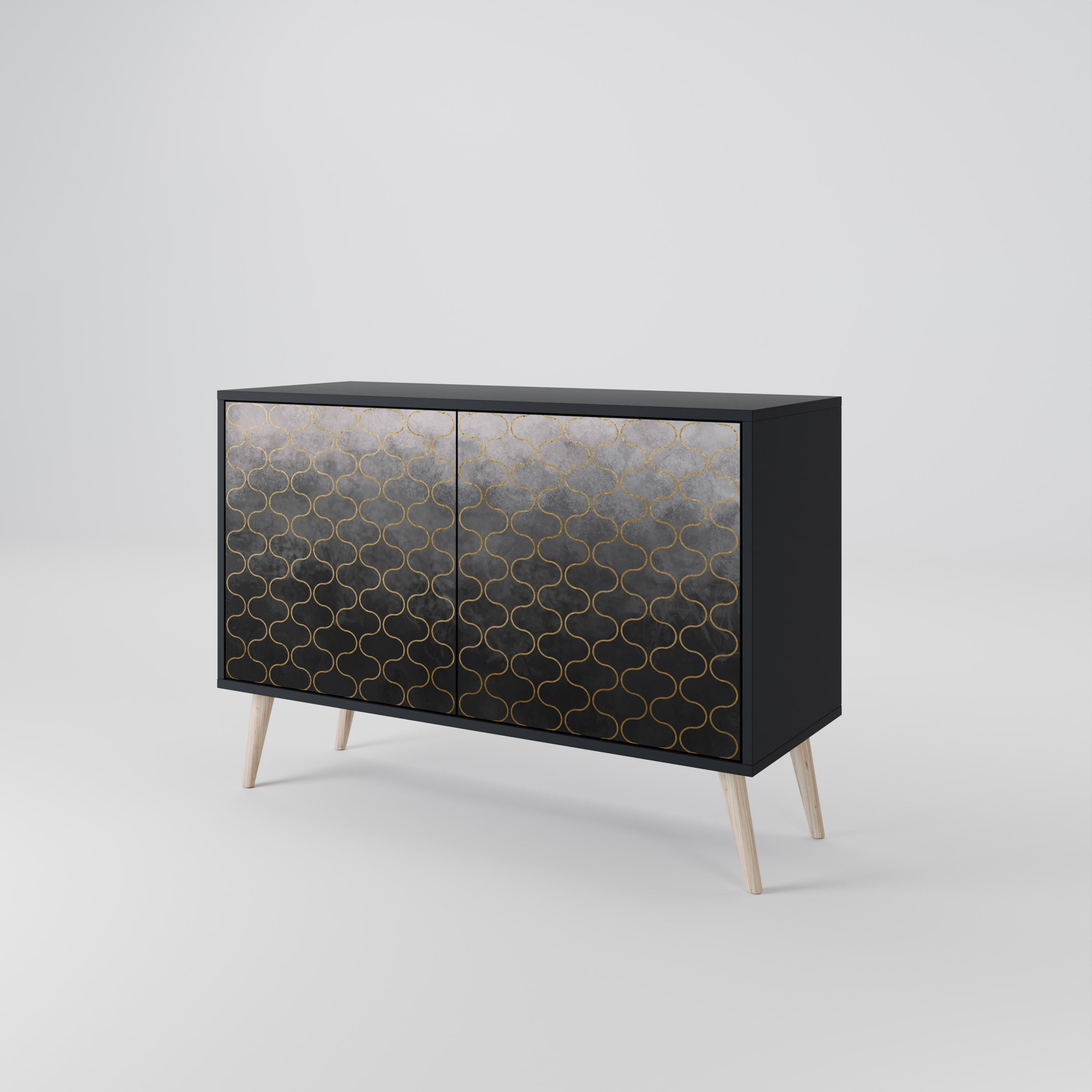 TESSELATED GRAYISH 2-Door Sideboard