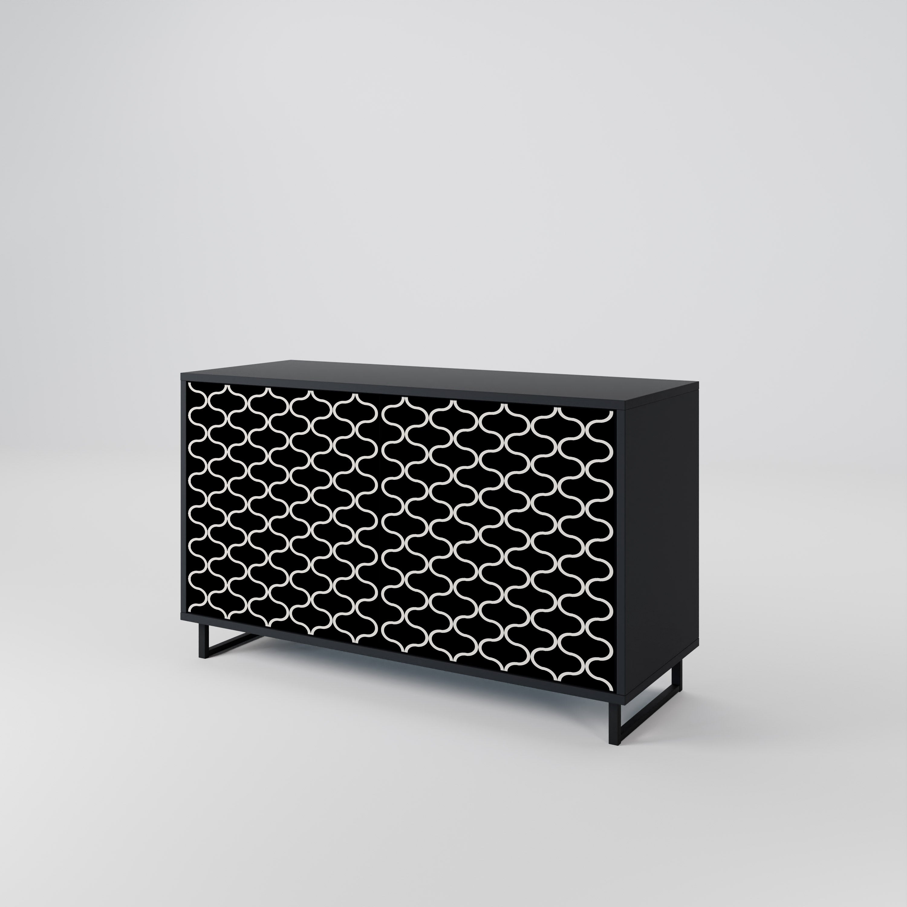 TESSELATED BLACKNESS 2-Door Sideboard