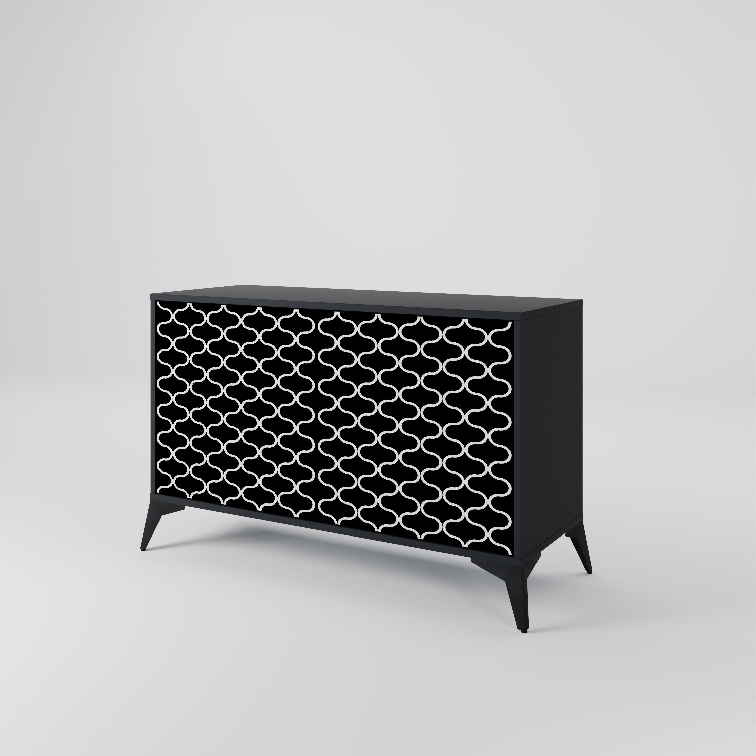 TESSELATED BLACKNESS 2-Door Sideboard
