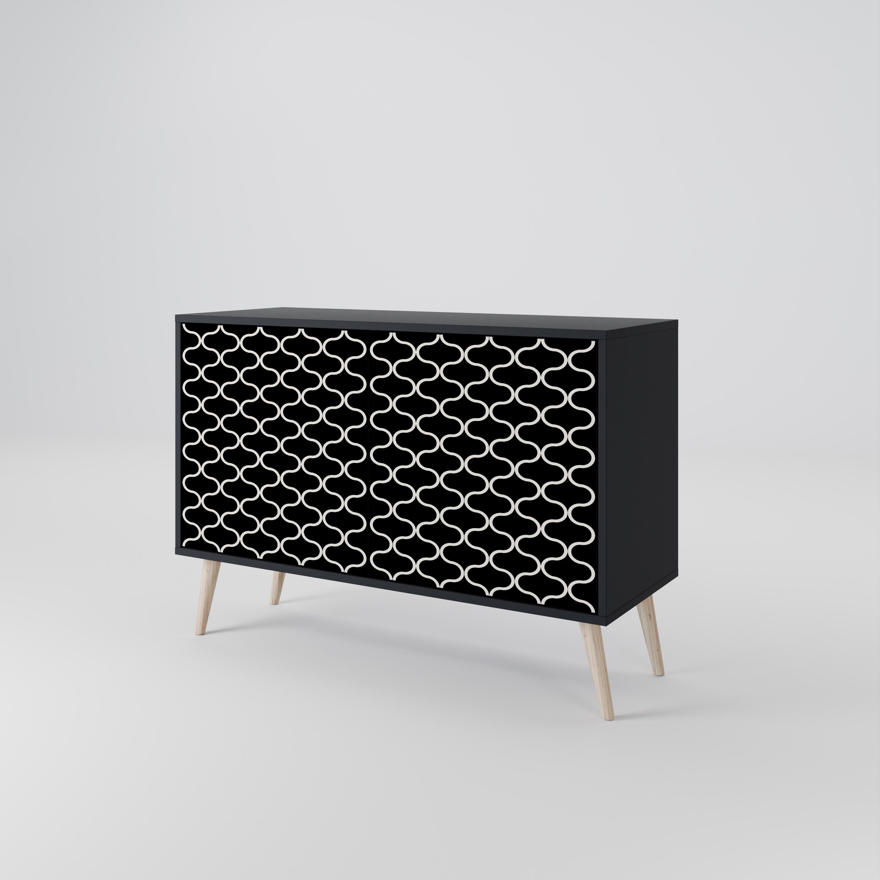 TESSELATED BLACKNESS 2-Door Sideboard