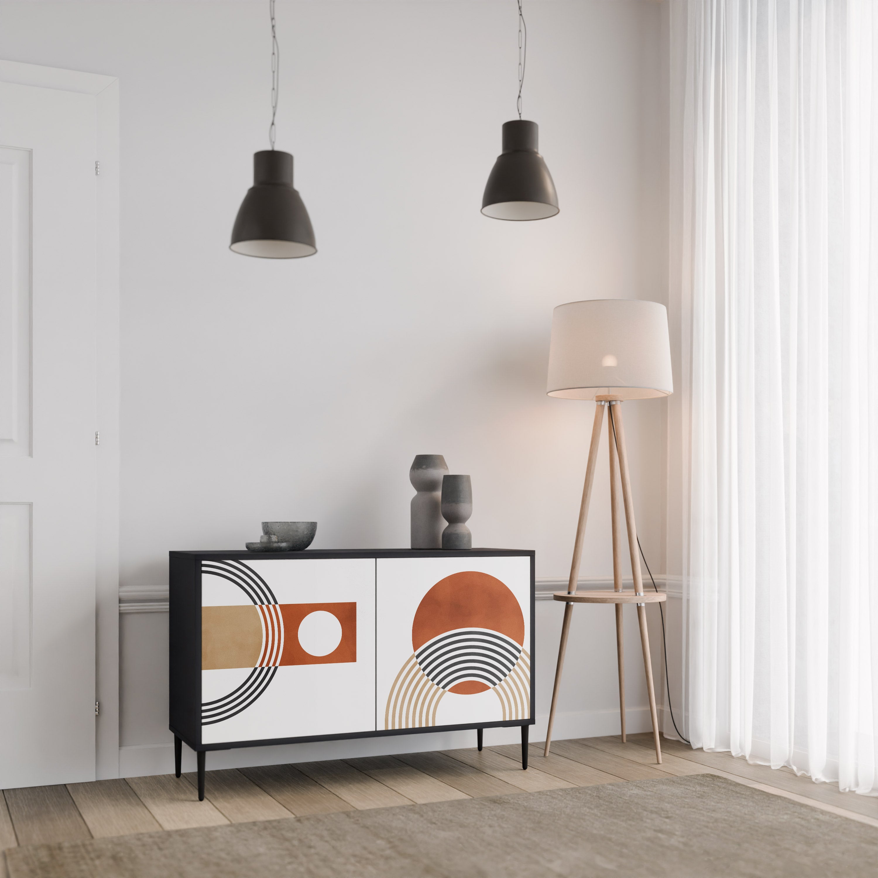 CIRCLE RHYTM 2-Door Sideboard