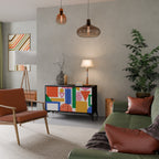 GEOMETRIC GLIMMER Dvoudveřová komoda