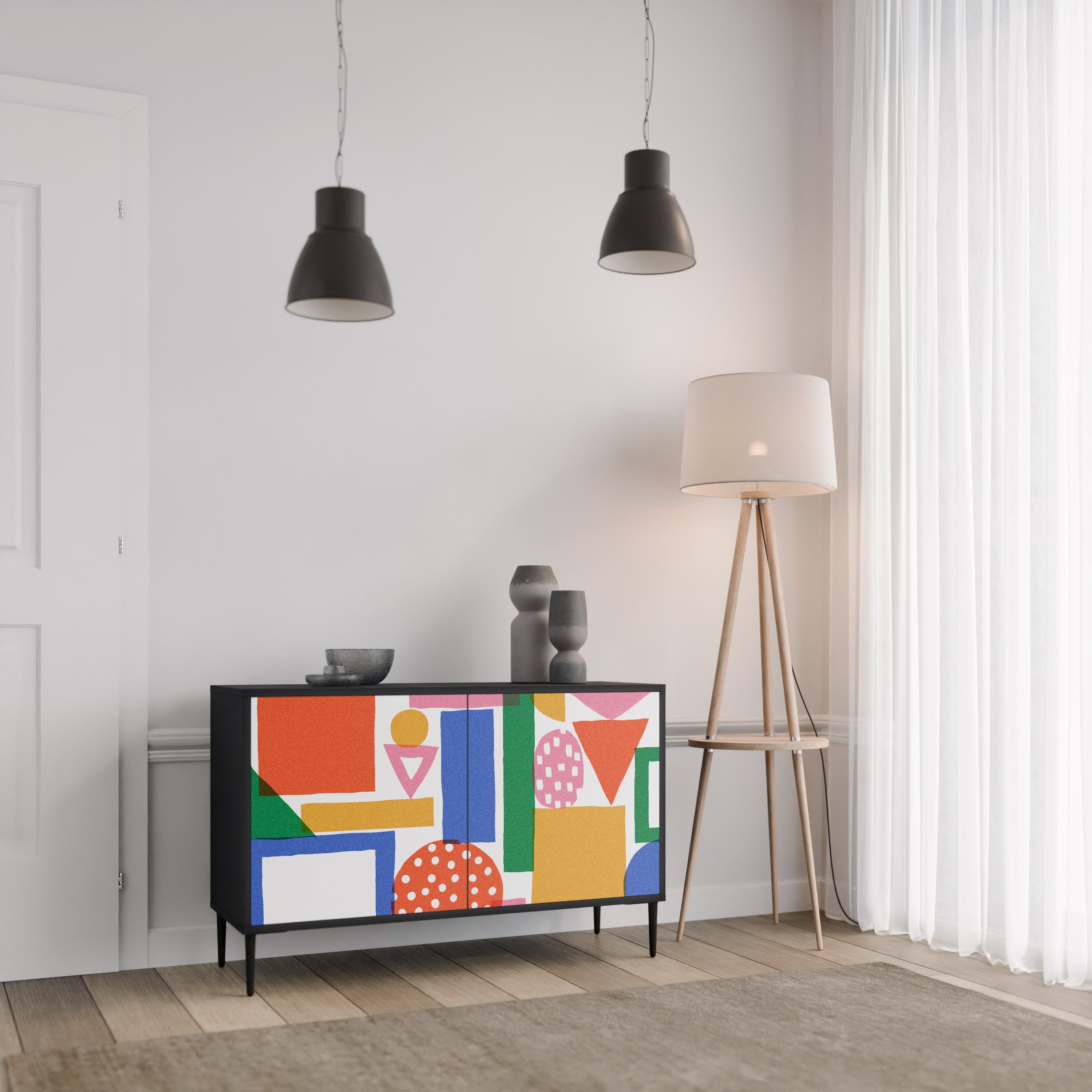 GEOMETRIC GLIMMER 2-Door Sideboard