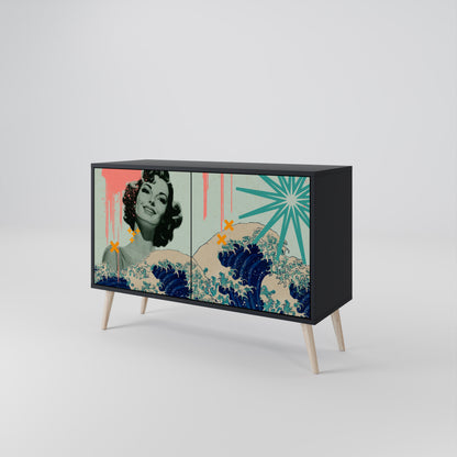 KANAGAWA BEAUTY Dvoudveřová komoda
