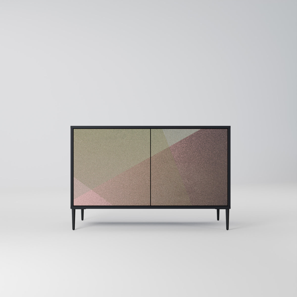 BEIGE GEOMETRY Dvoudveřová komoda