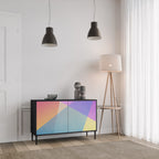 BRIGHT GEOMETRY Dvoudveřová komoda